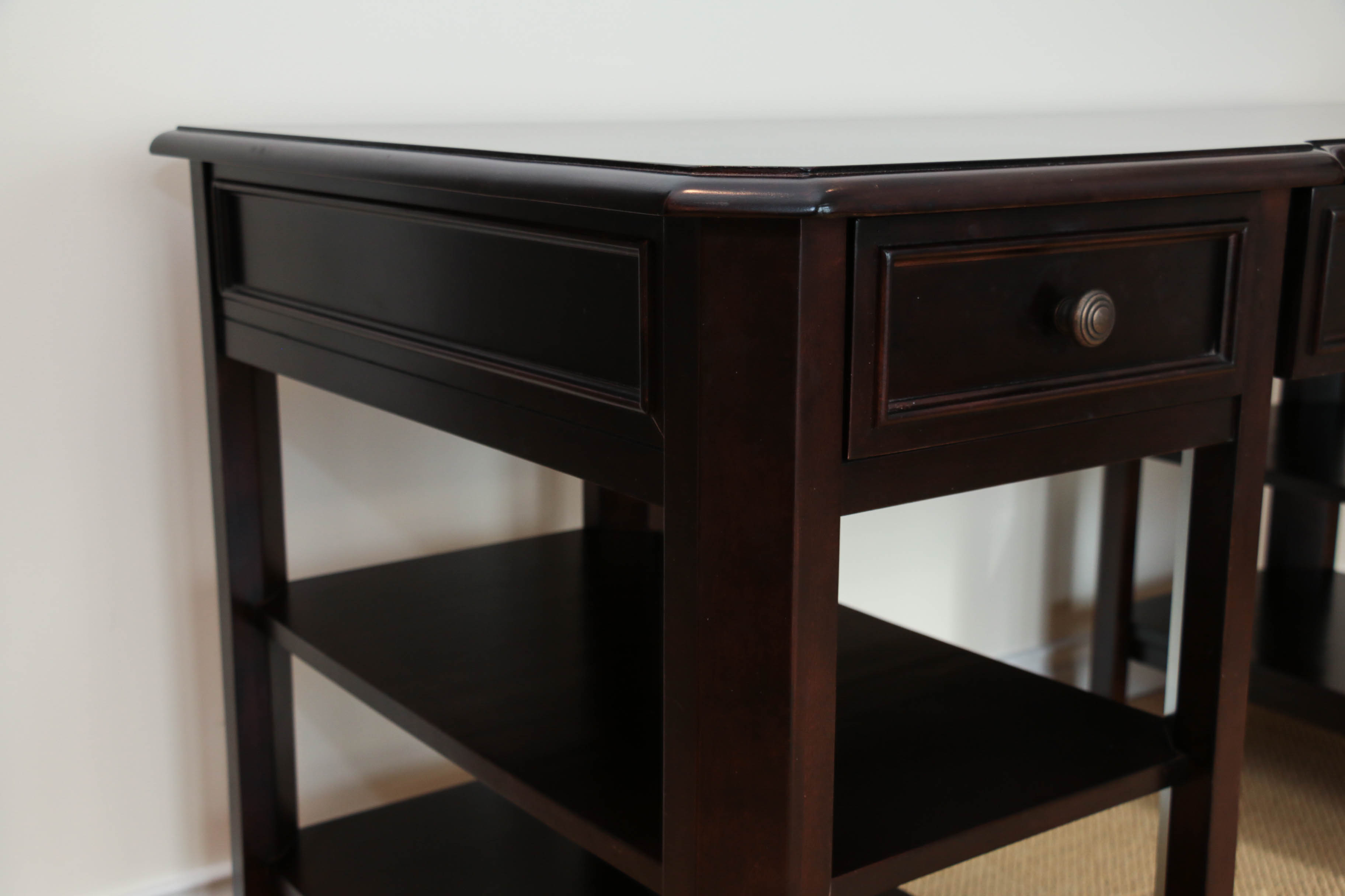 Stanley Furniture Company Wood Writing Desk in Mahogany Finish