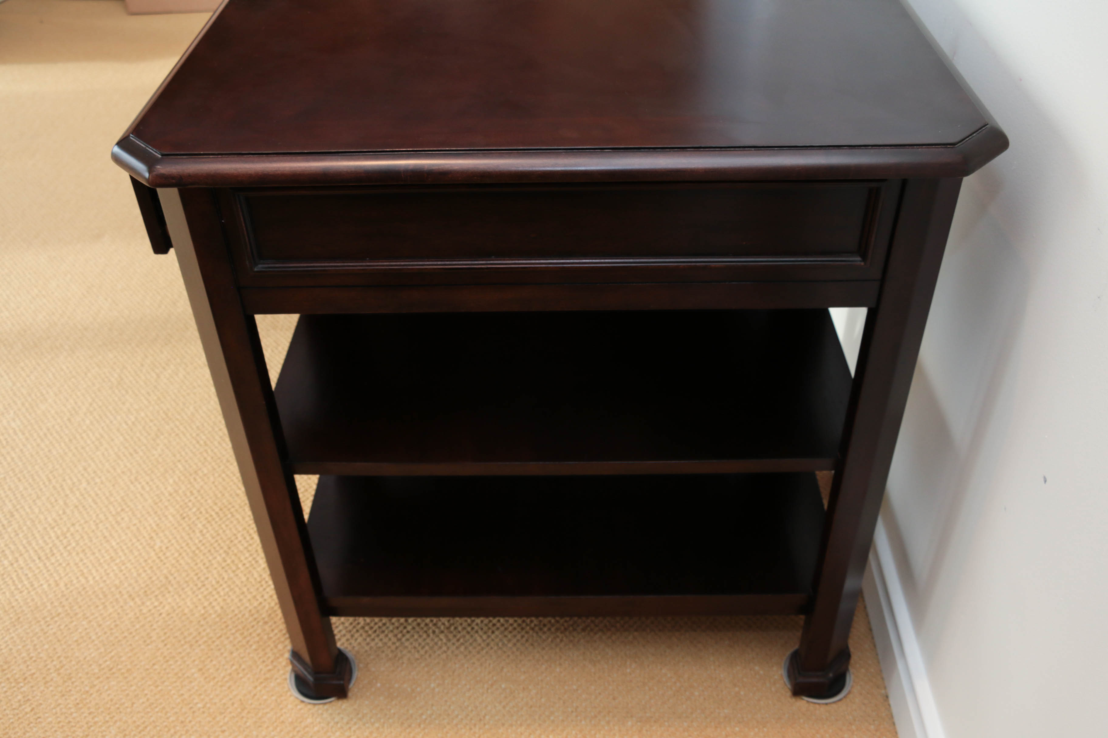 Stanley Furniture Company Wood Writing Desk in Mahogany Finish