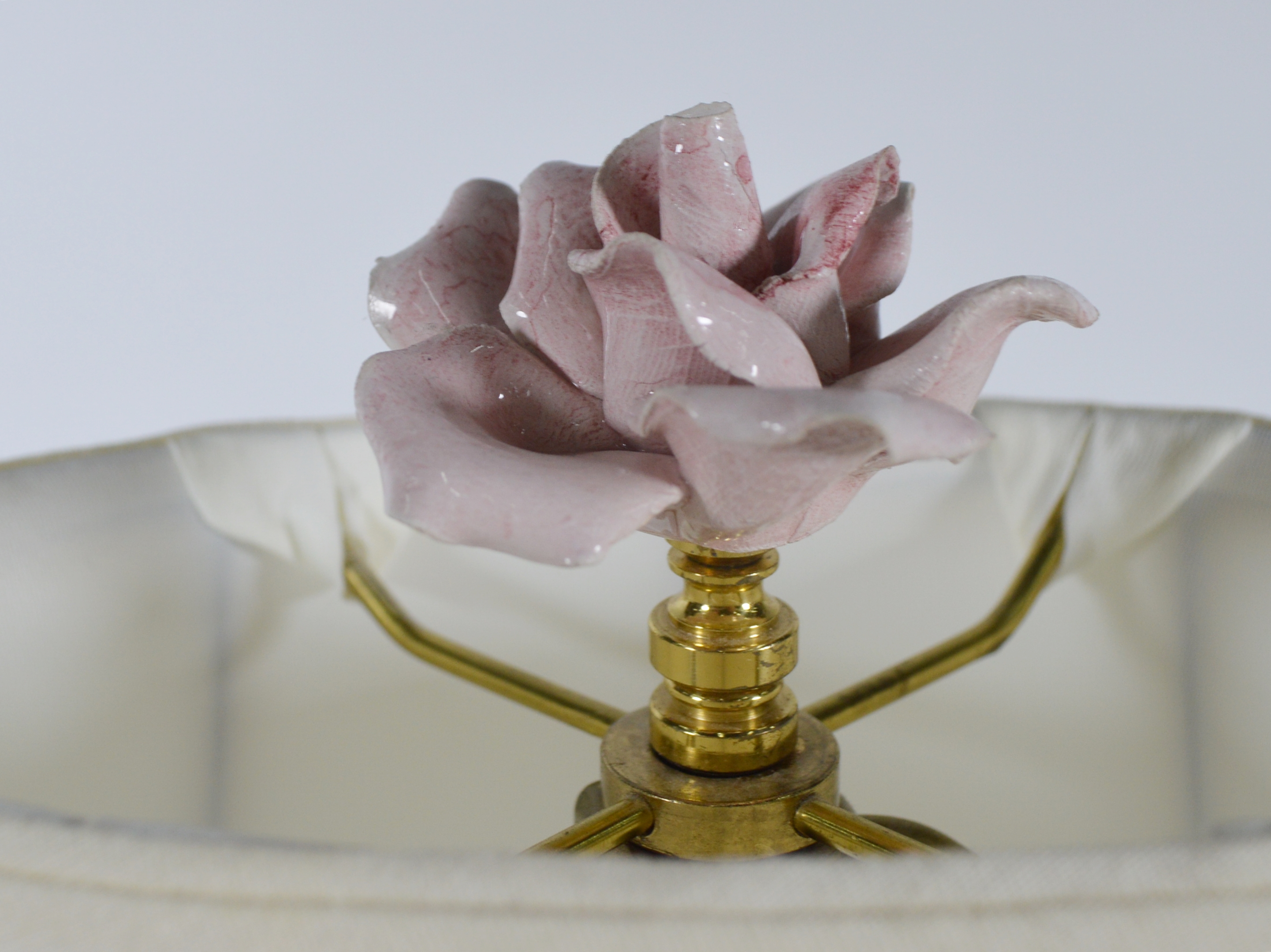 Hand-Painted Porcelain Ginger Jar Table Lamp, Late 20th Century