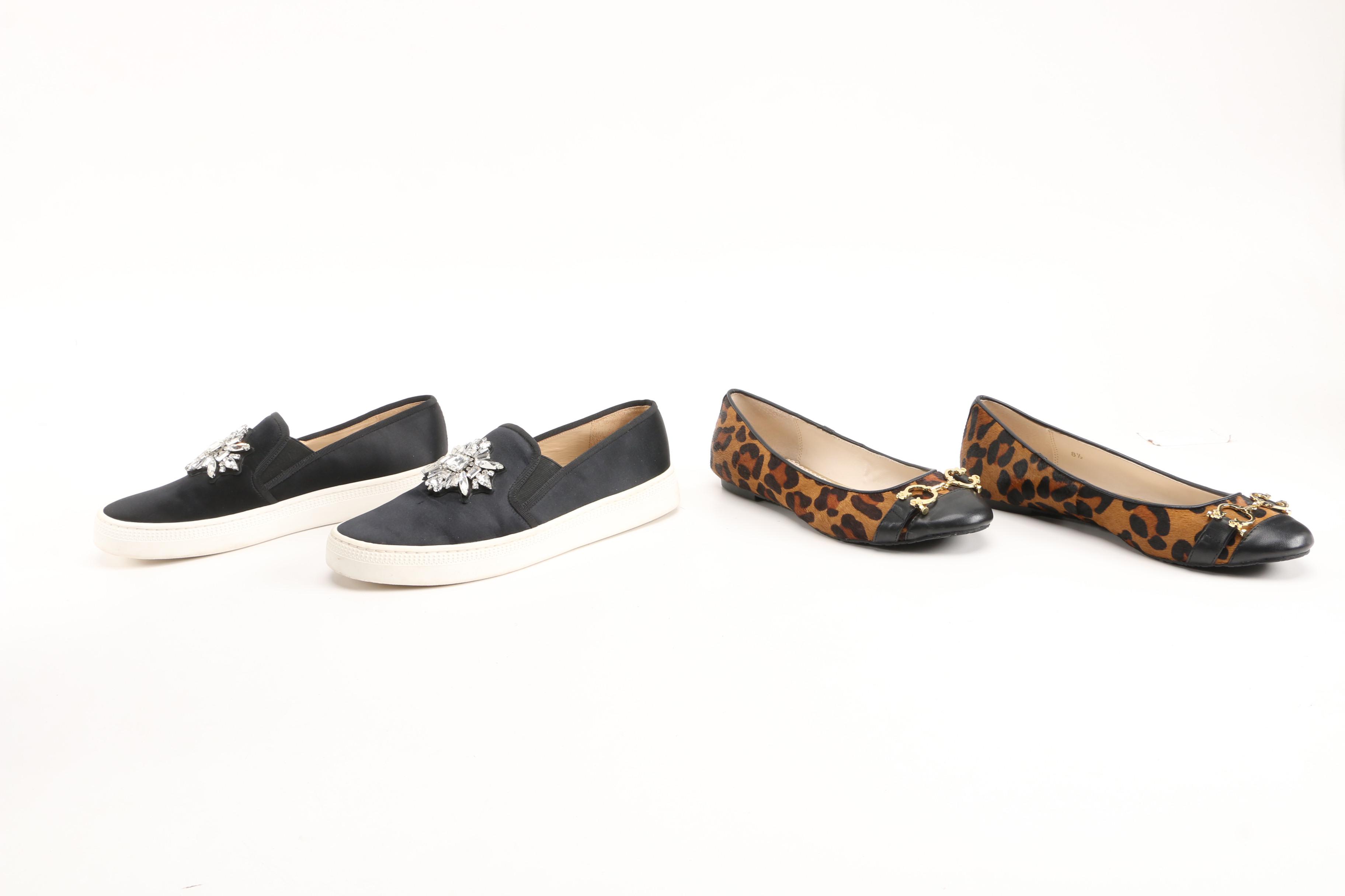 Badgley Mischka Embellished Satin Sneaker, Aldo Boots and C. Wonder Flats