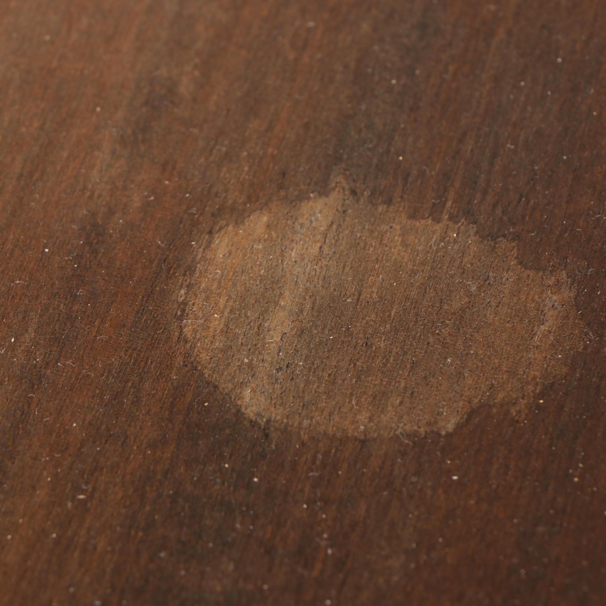 Weathered Wooden Tea Cart with Removable Tray, Mid to Late 20th C.