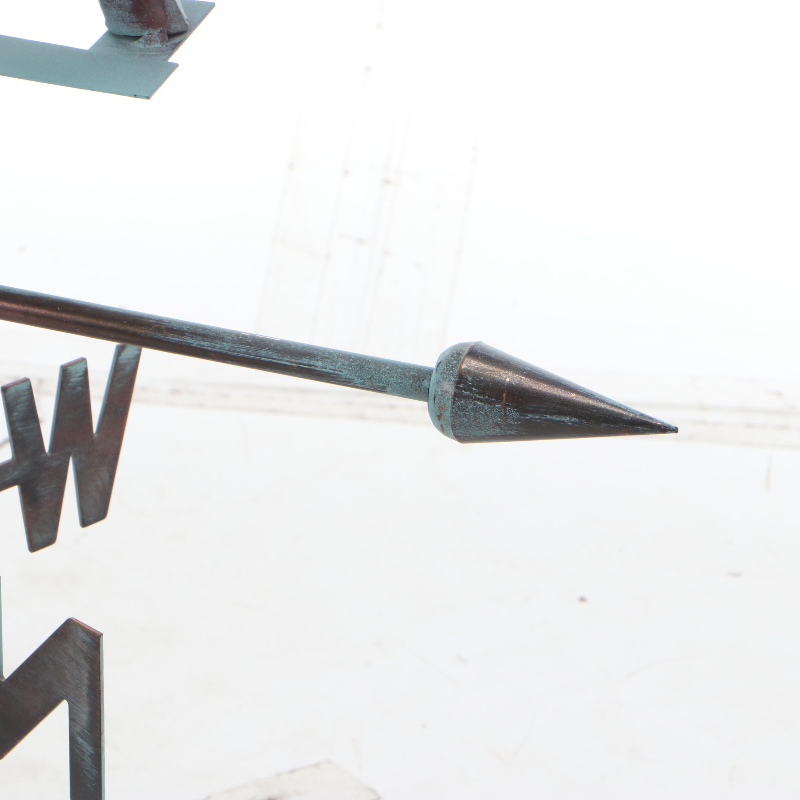 Copper Moose Rooftop Weathervane