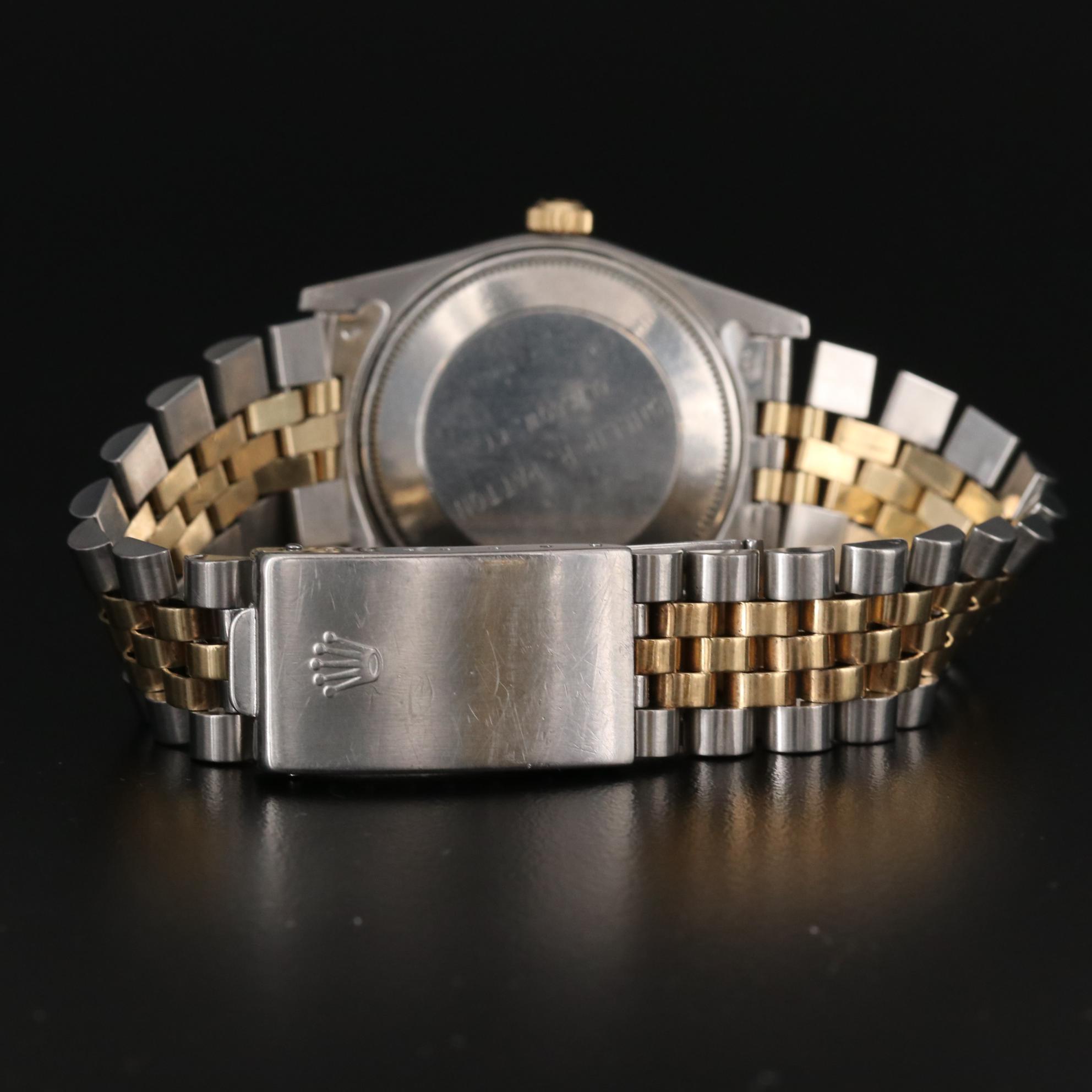 Rolex Date 14K Gold and Stainless Steel Automatic Watch, 1981