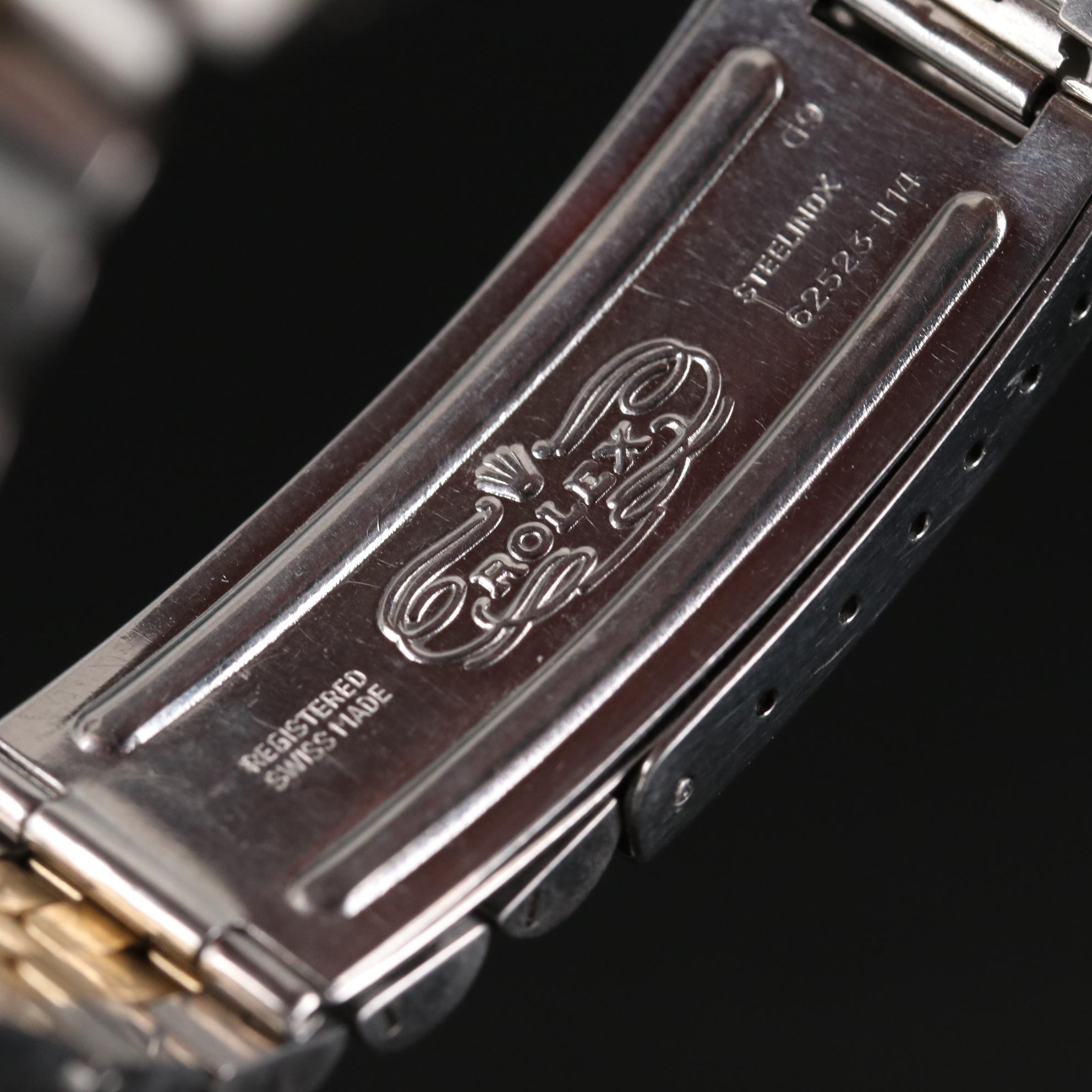 Rolex Date 14K Gold and Stainless Steel Automatic Watch, 1981