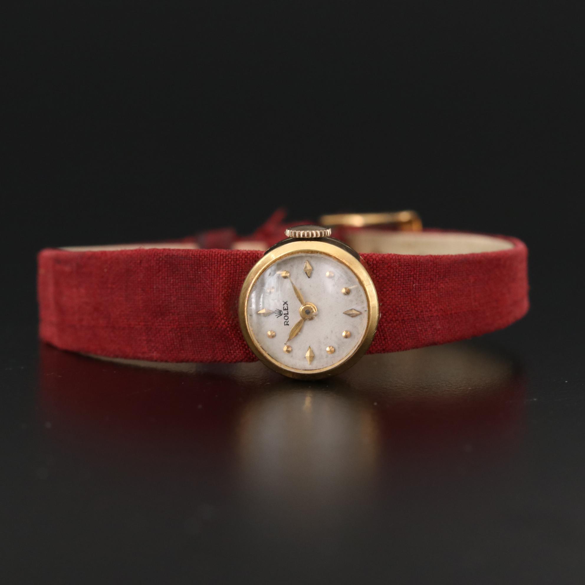 Rolex Orchid Chameleon 18K Yellow Gold Watch, Vintage