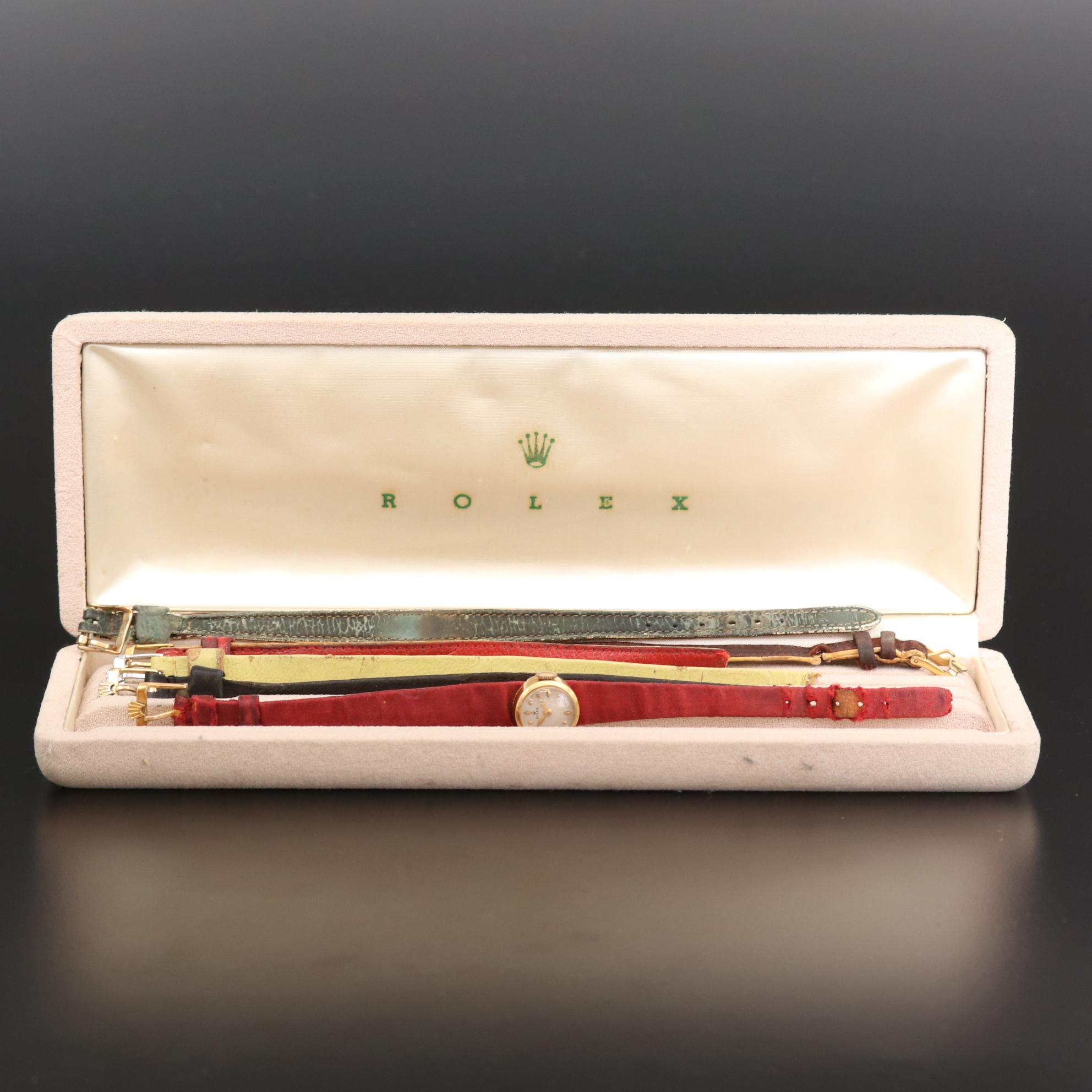 Rolex Orchid Chameleon 18K Yellow Gold Watch, Vintage