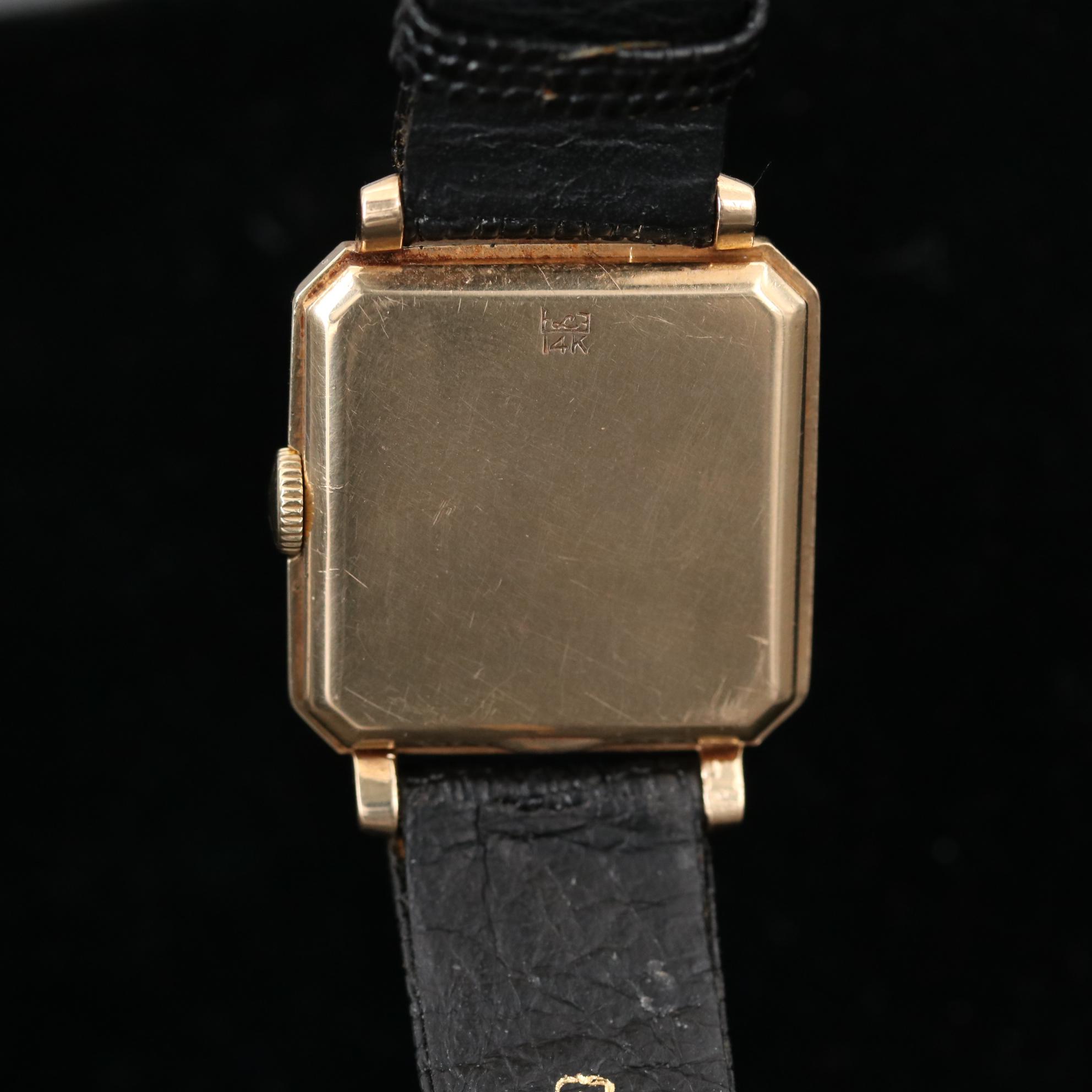 Vintage Longines 14K Yellow Gold Watch, Circa 1948