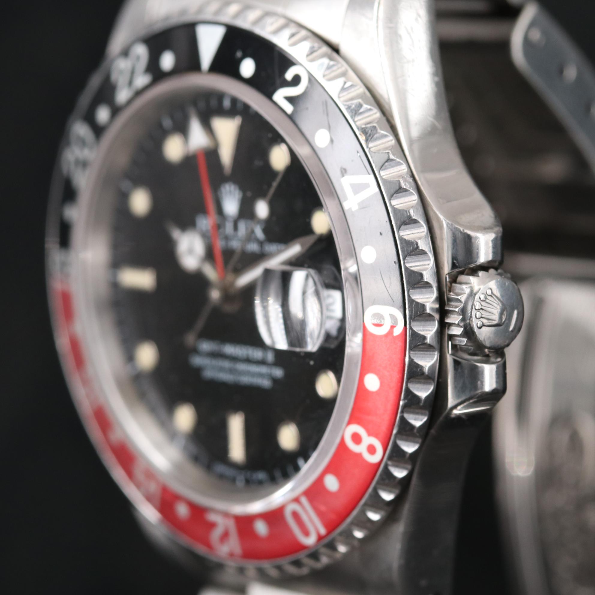 Rolex GMT-Master II "Coke" Stainless Steel Automatic Watch, 1991
