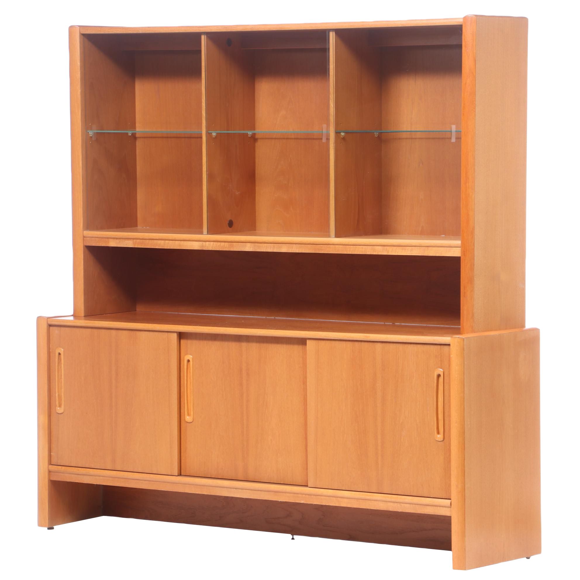 Danish Modern Interform Collection Teak Illuminated China Cabinet, 1960-1970s