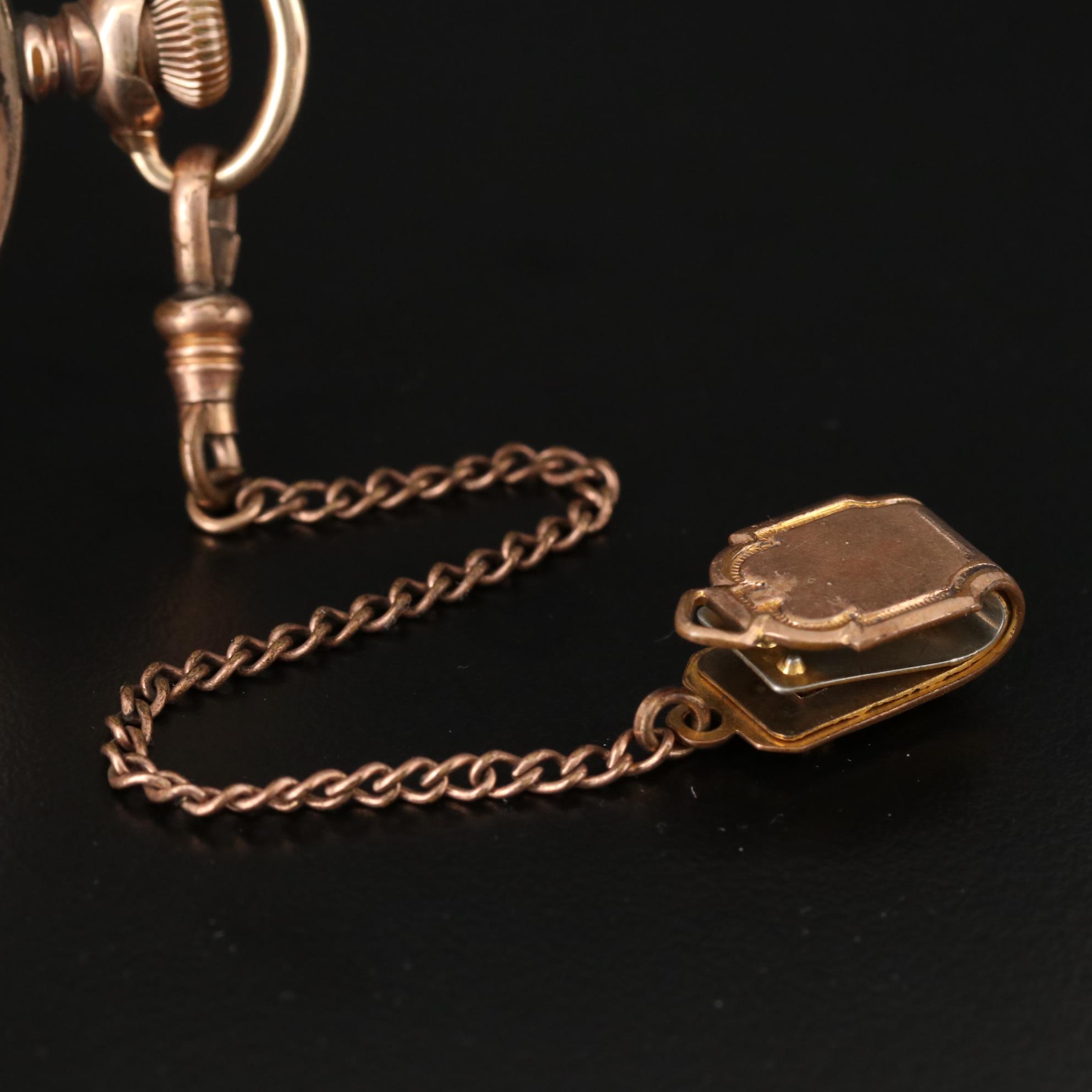 Antique Hampden Gold Filled Hunter Case Pocket Watch, 1911