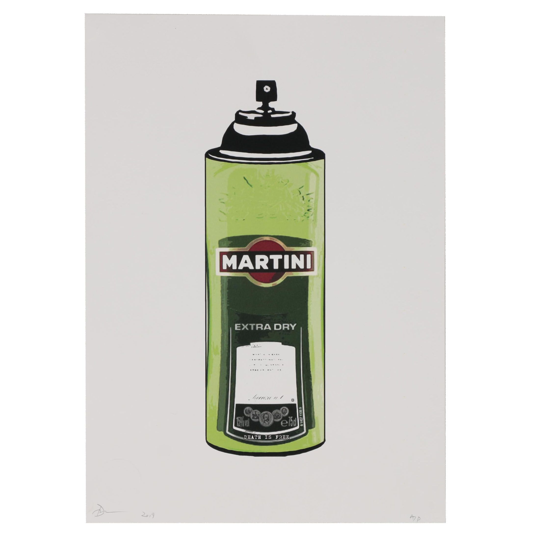 Death NYC Offset Lithograph "Dry Martini Green"