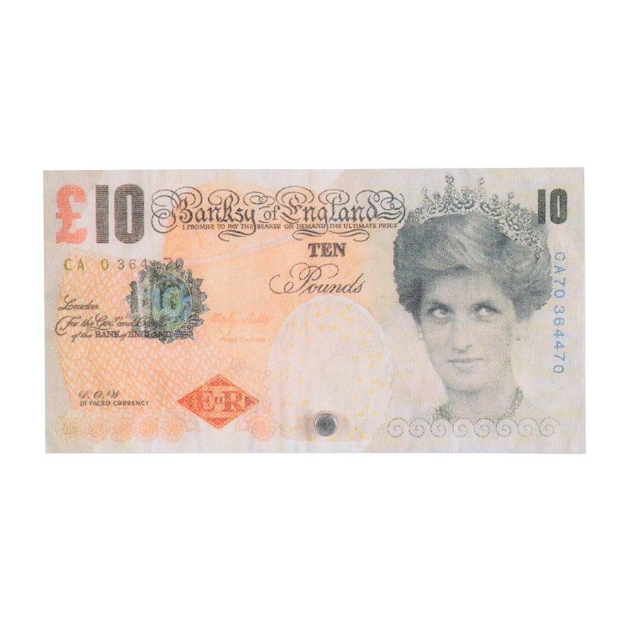 Giclée after Banksy "Di-Faced Tenner"