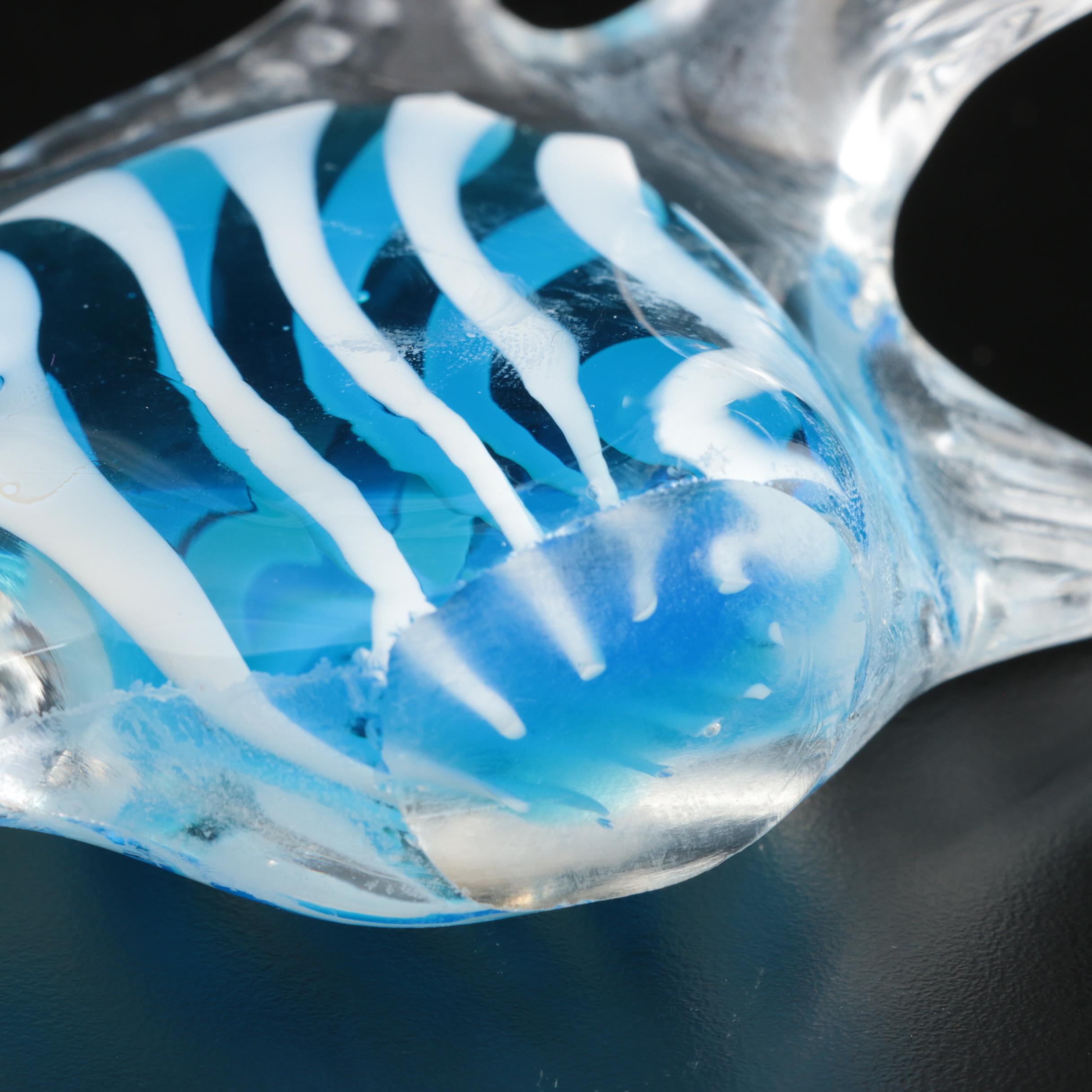Venetian Art Glass Fish Figurines