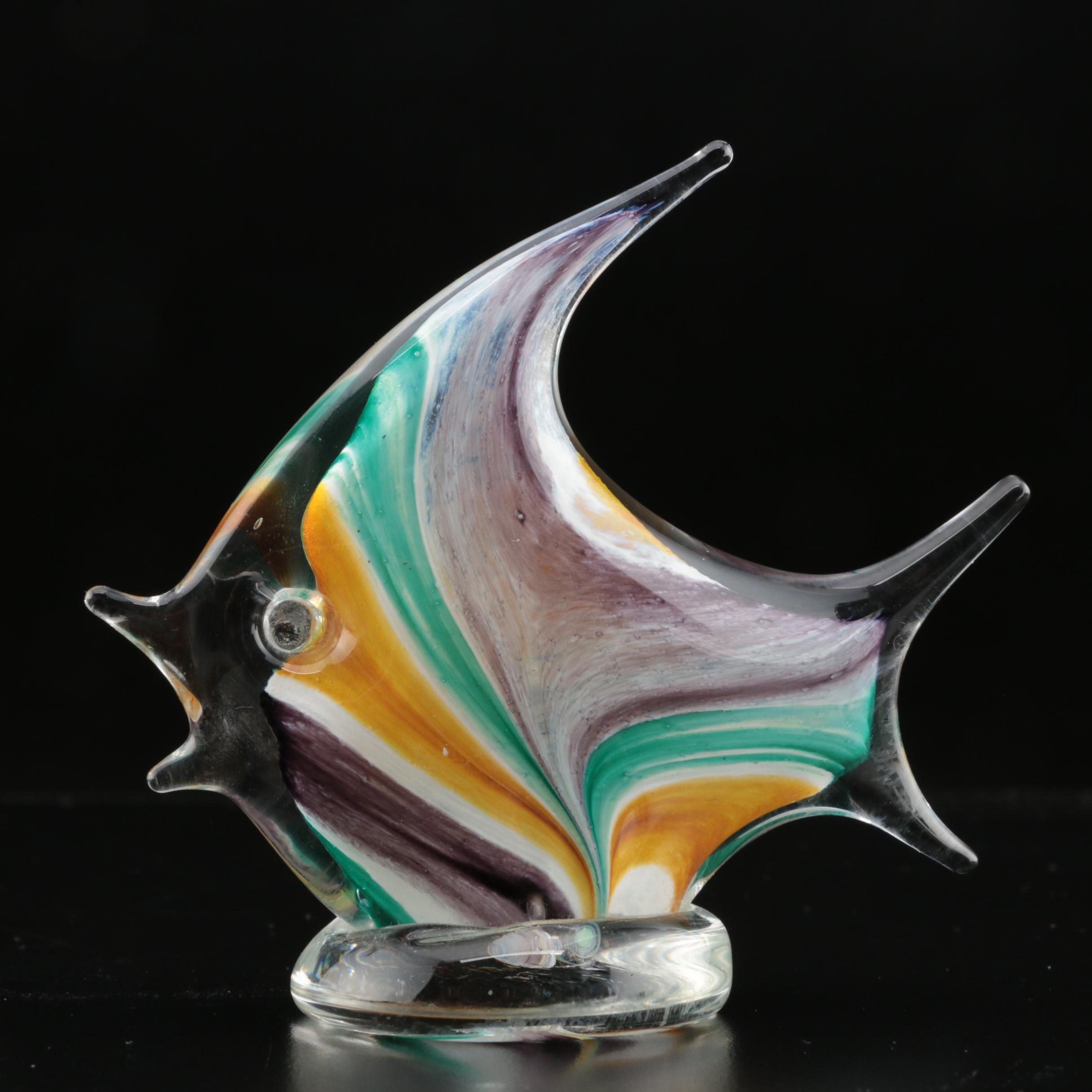 Venetian Art Glass Fish Figurines
