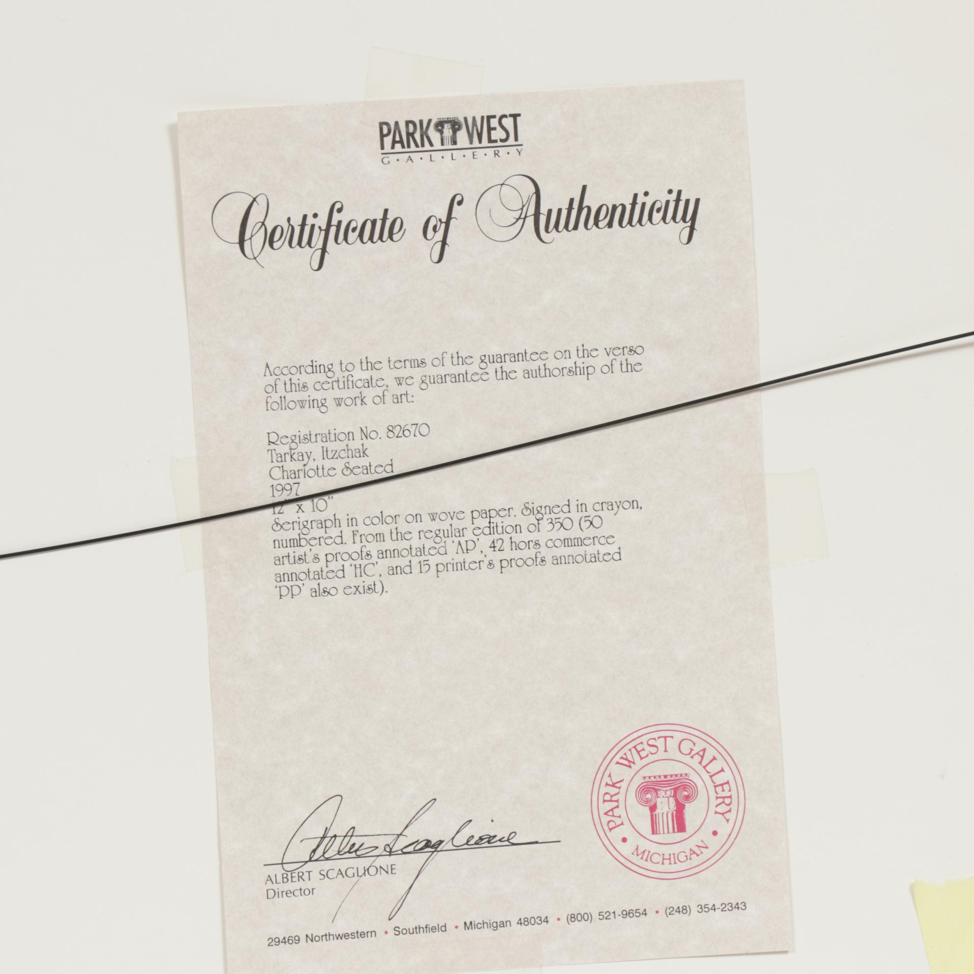 Itzchak Tarkay Serigraphs