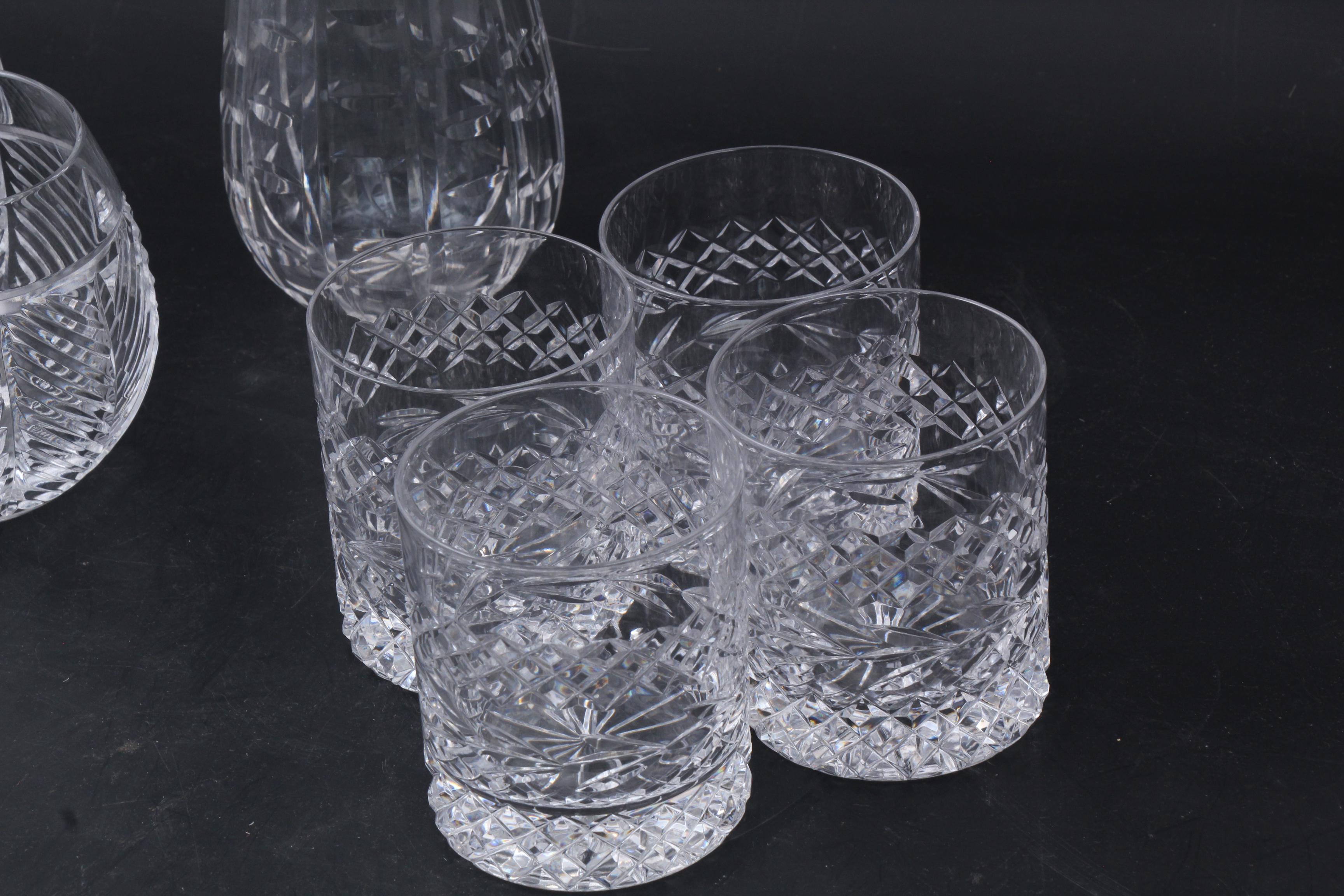 Waterford Crystal, Ralph Lauren and Miroslav Havel Vase and Glasses