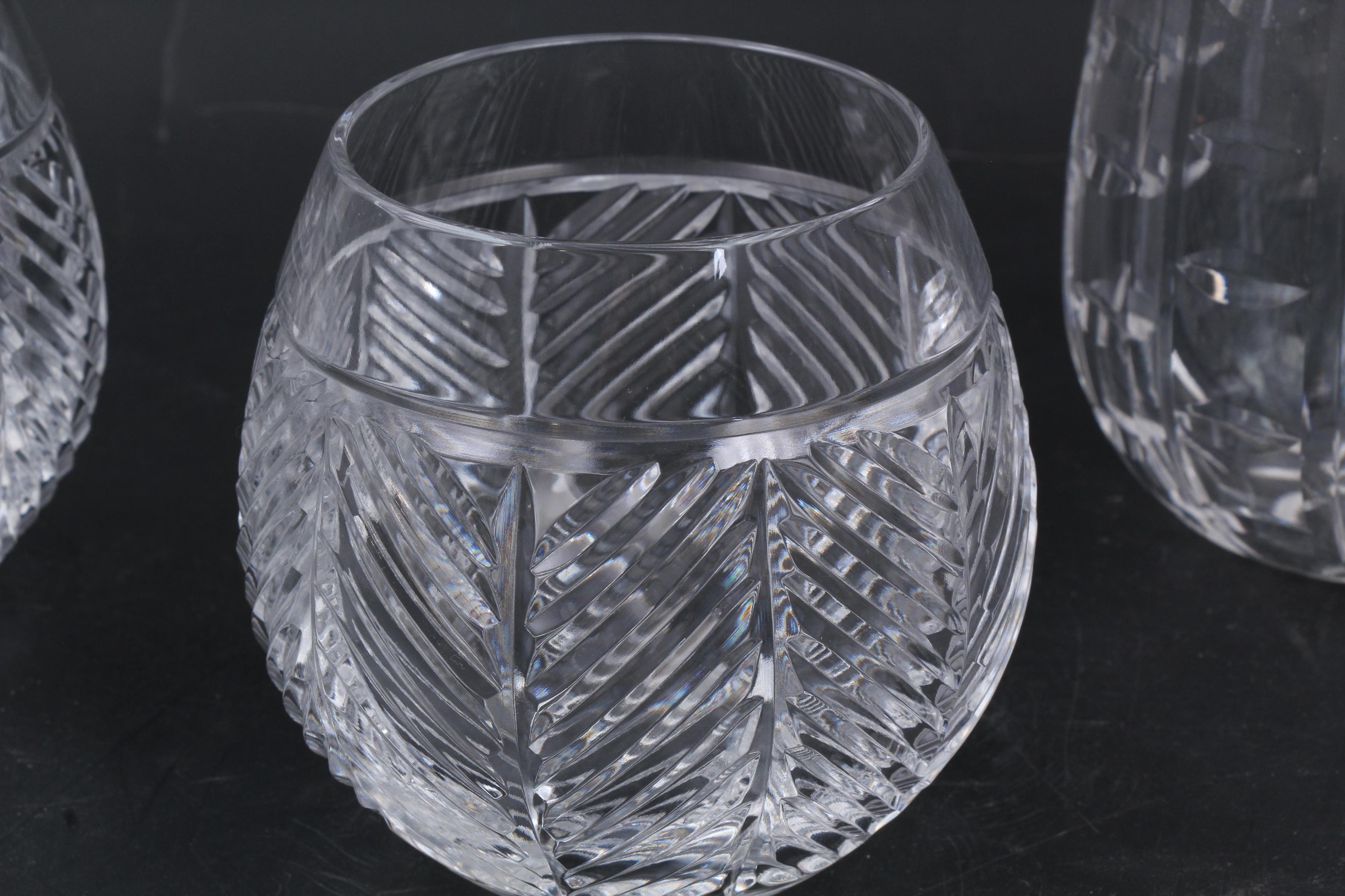 Waterford Crystal, Ralph Lauren and Miroslav Havel Vase and Glasses