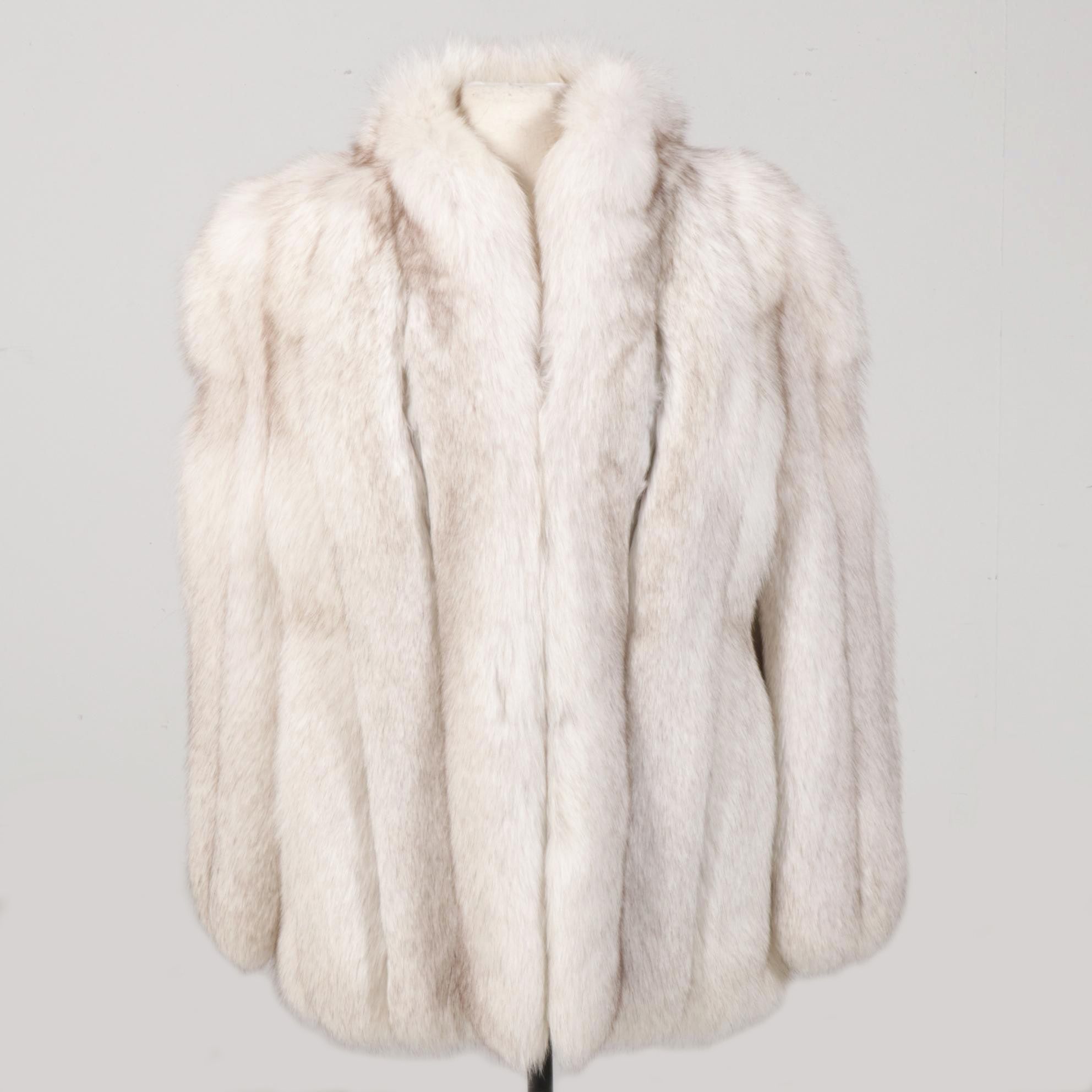 Full Skin Blue Fox Fur Jacket from Ferdinand Roth, Vintage