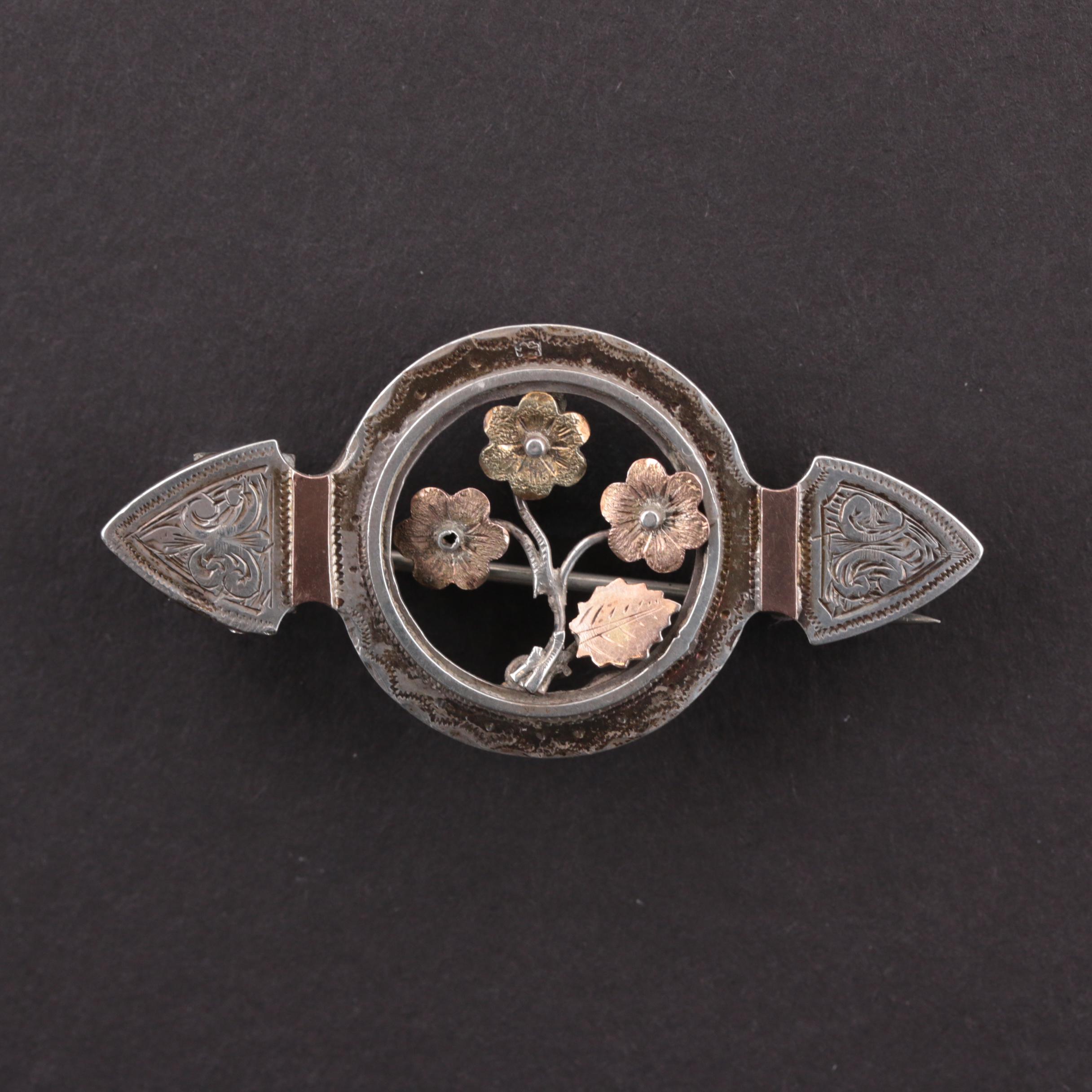 Victorian Sterling Silver Brooches Featuring Sydenham Brothers