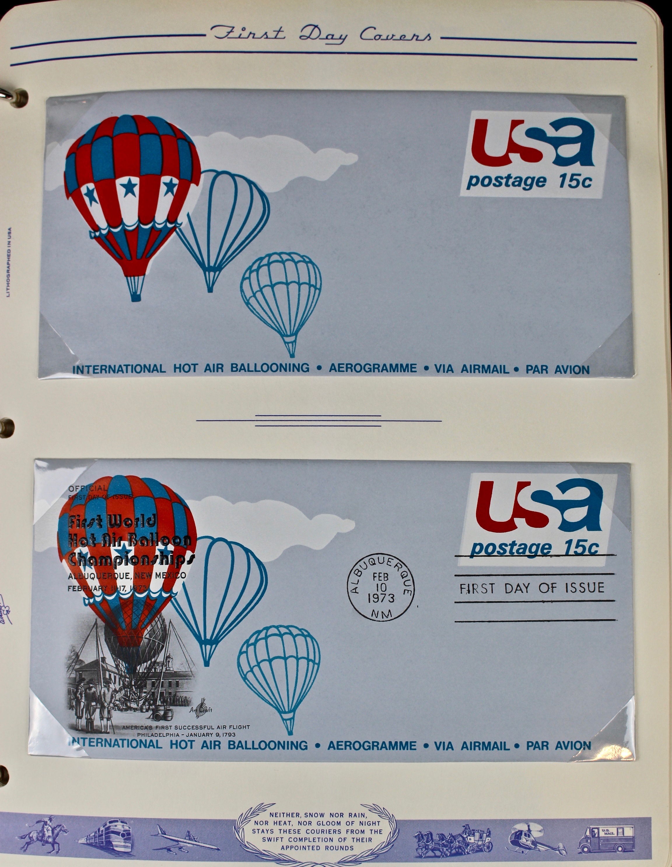 Three Albums of U.S. Postage Stamps and First Day Covers