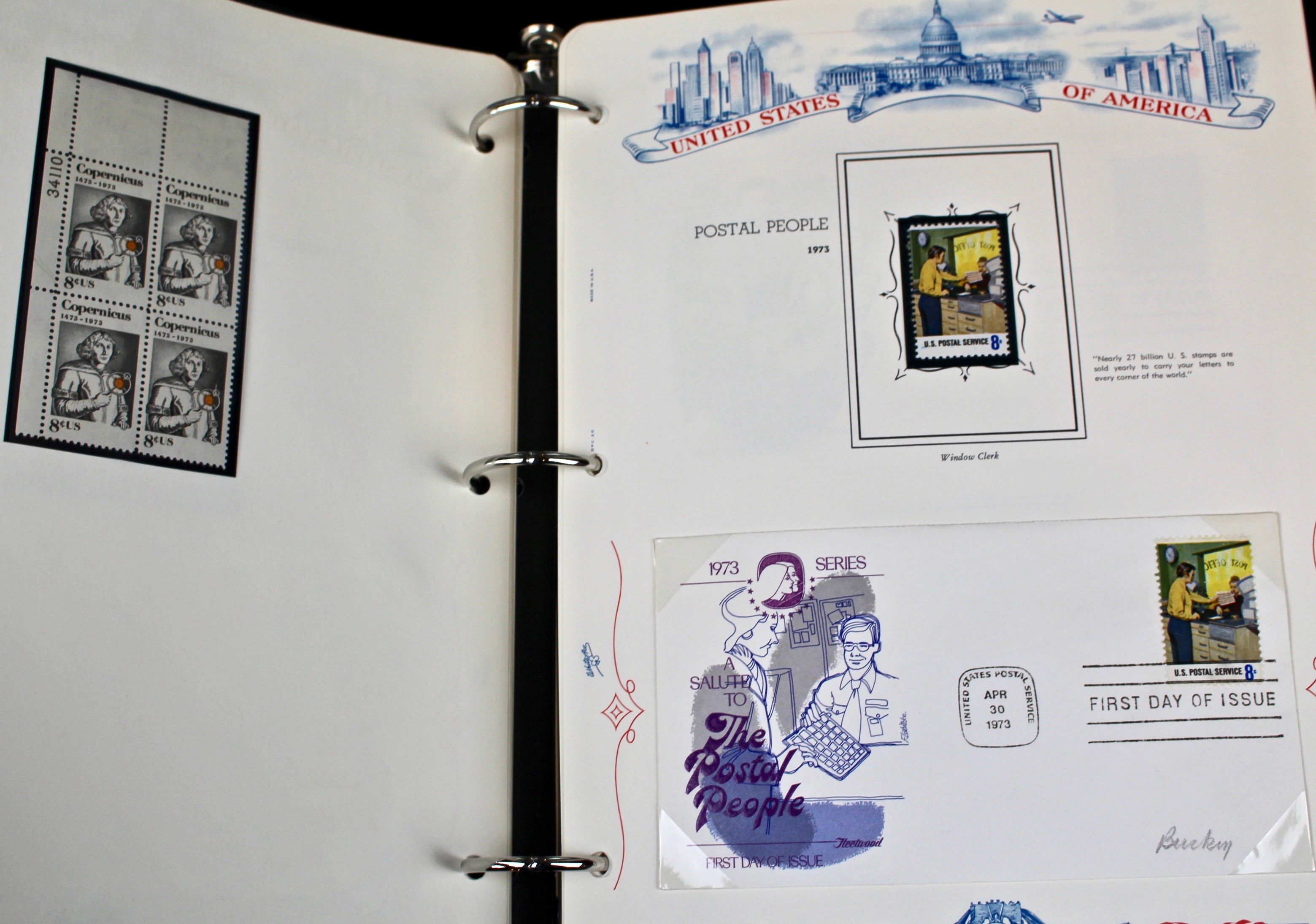 Three Albums of U.S. Postage Stamps and First Day Covers