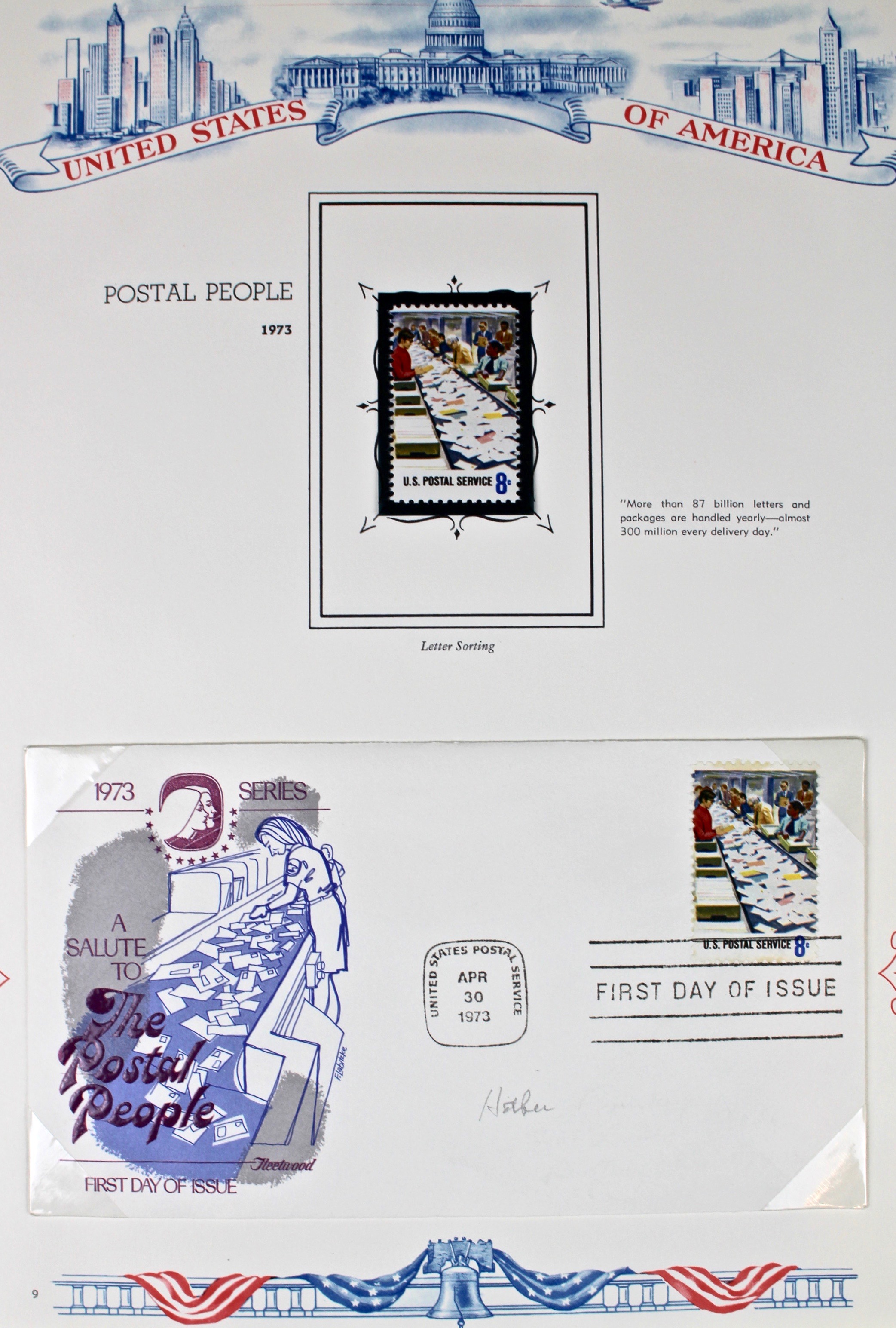 Three Albums of U.S. Postage Stamps and First Day Covers