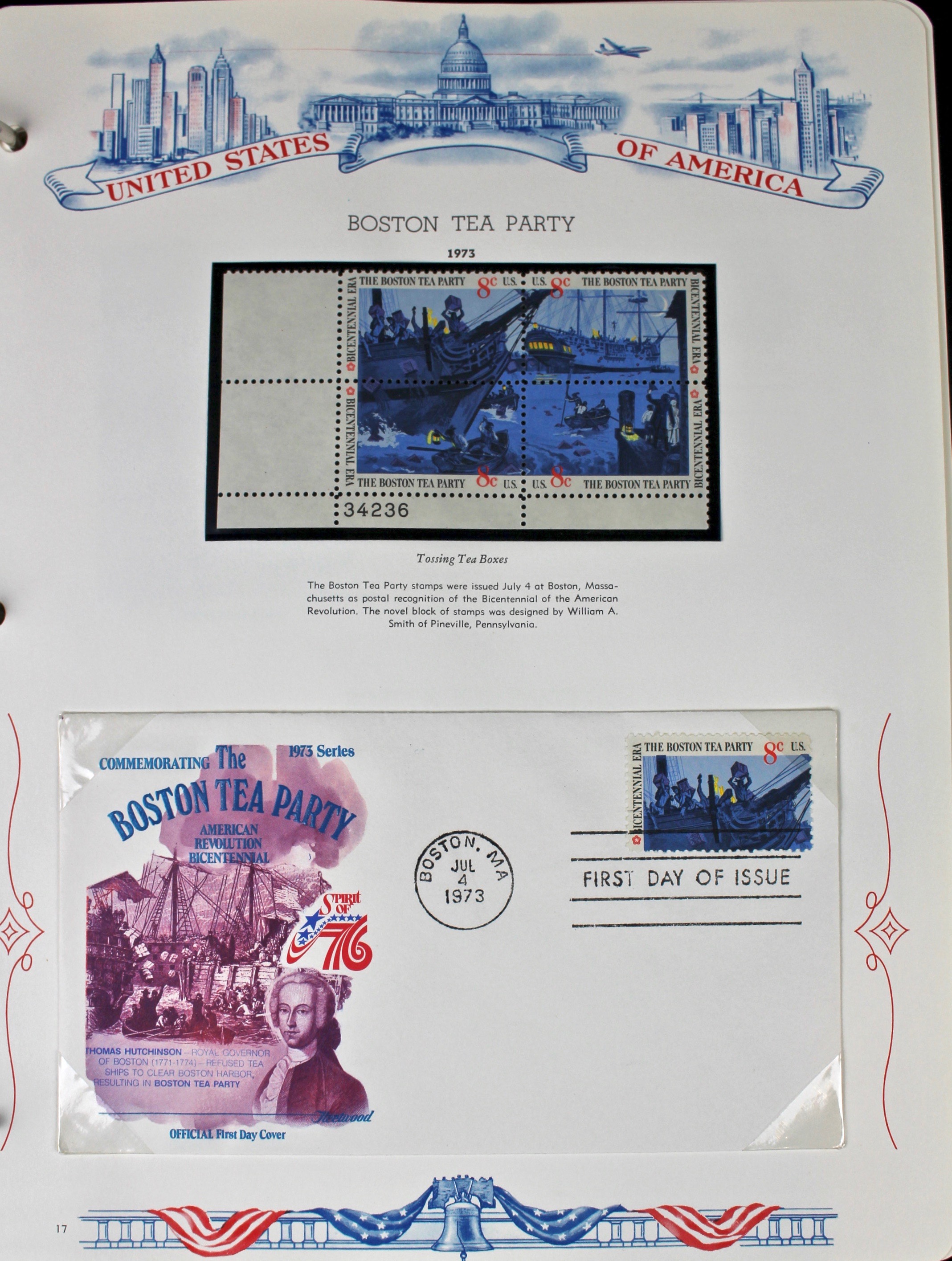 Three Albums of U.S. Postage Stamps and First Day Covers