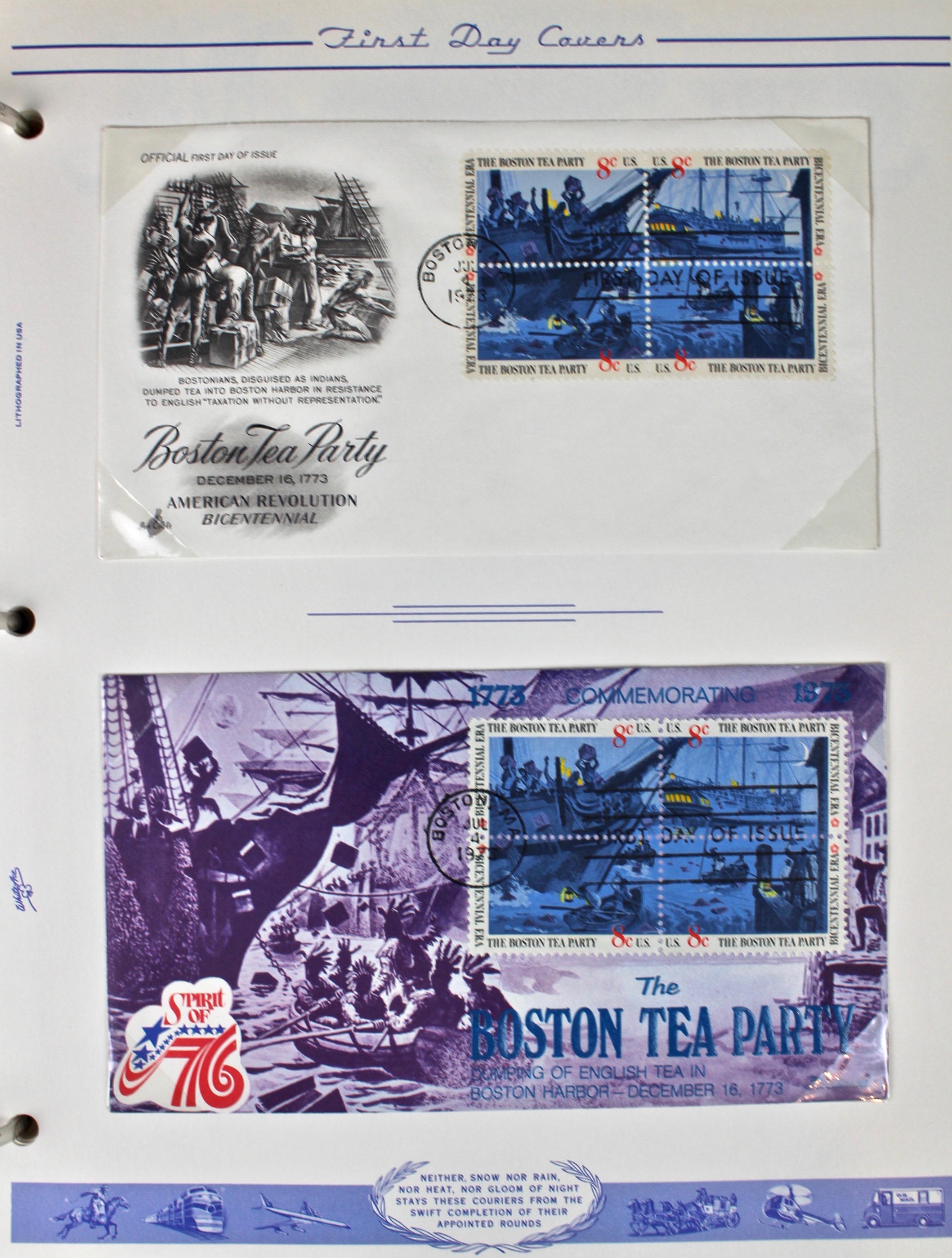 Three Albums of U.S. Postage Stamps and First Day Covers