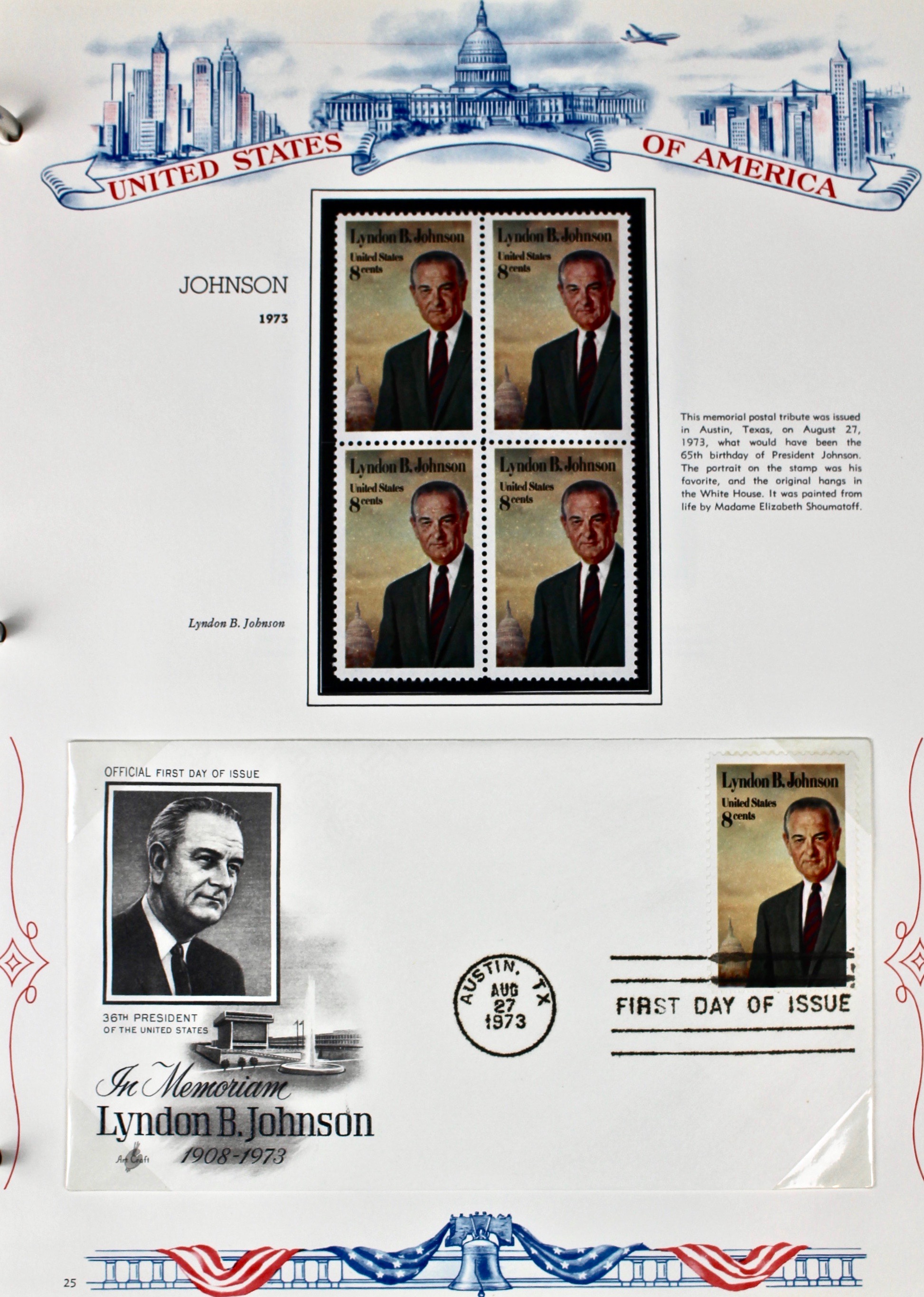 Three Albums of U.S. Postage Stamps and First Day Covers