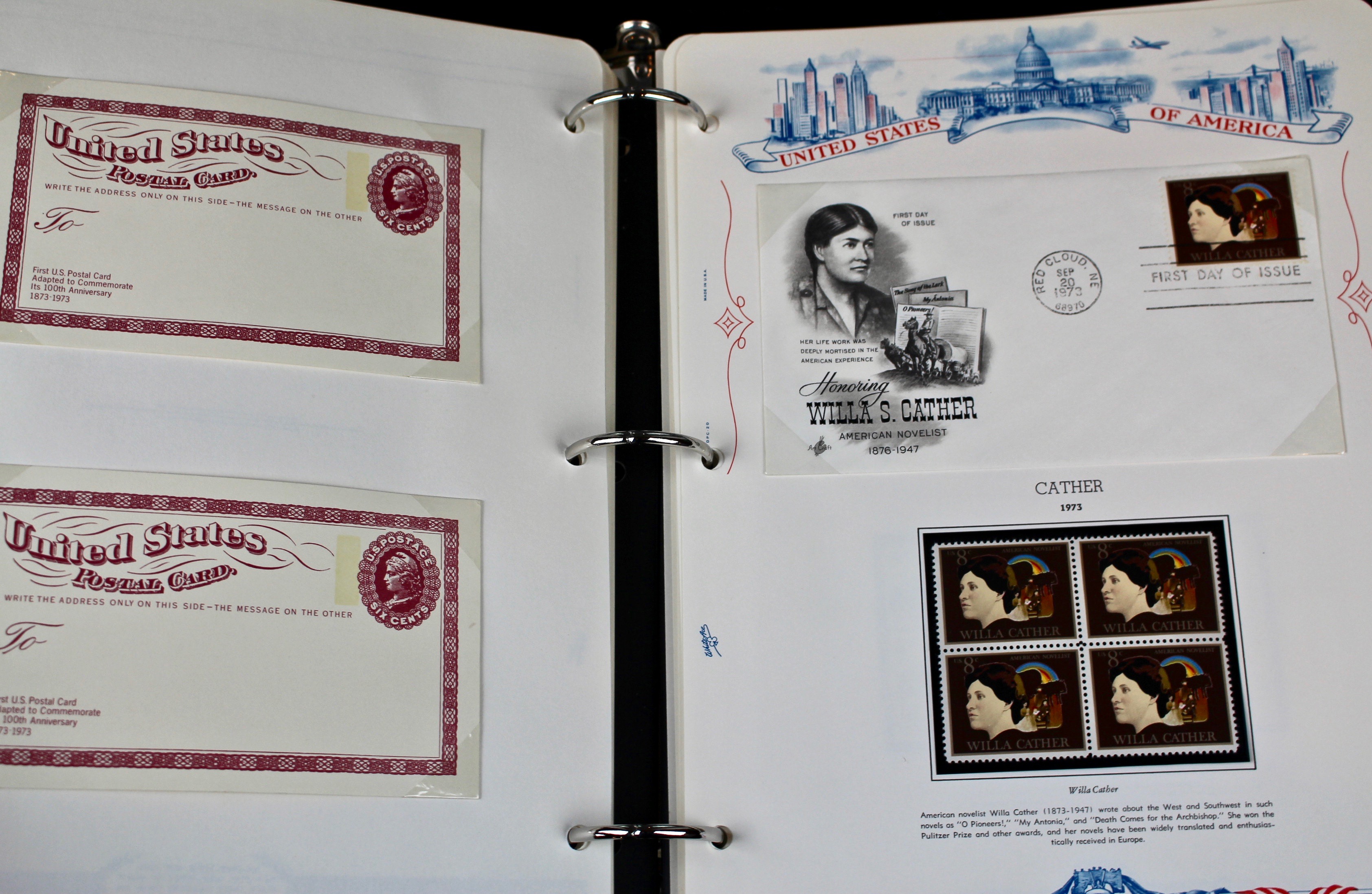 Three Albums of U.S. Postage Stamps and First Day Covers