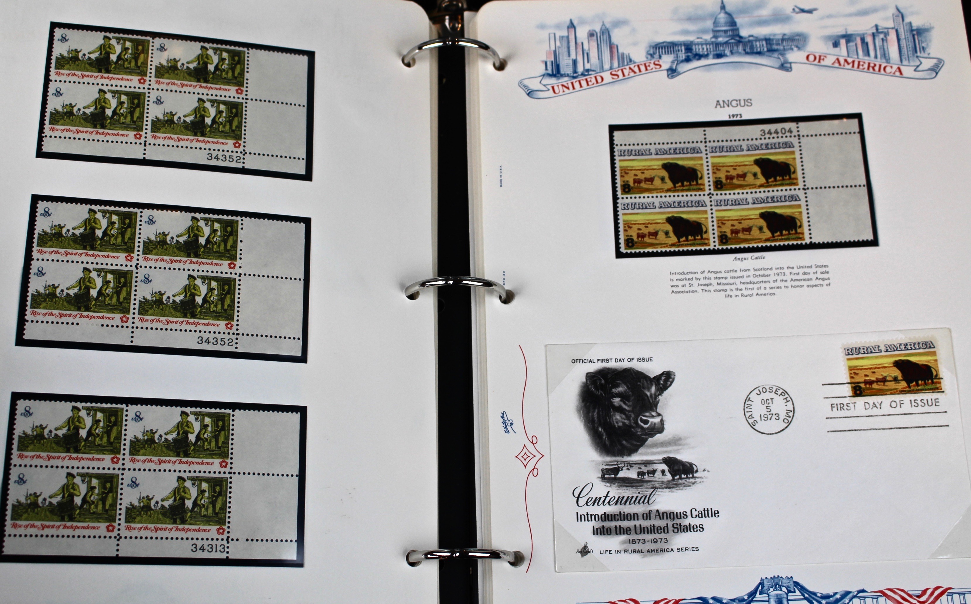 Three Albums of U.S. Postage Stamps and First Day Covers