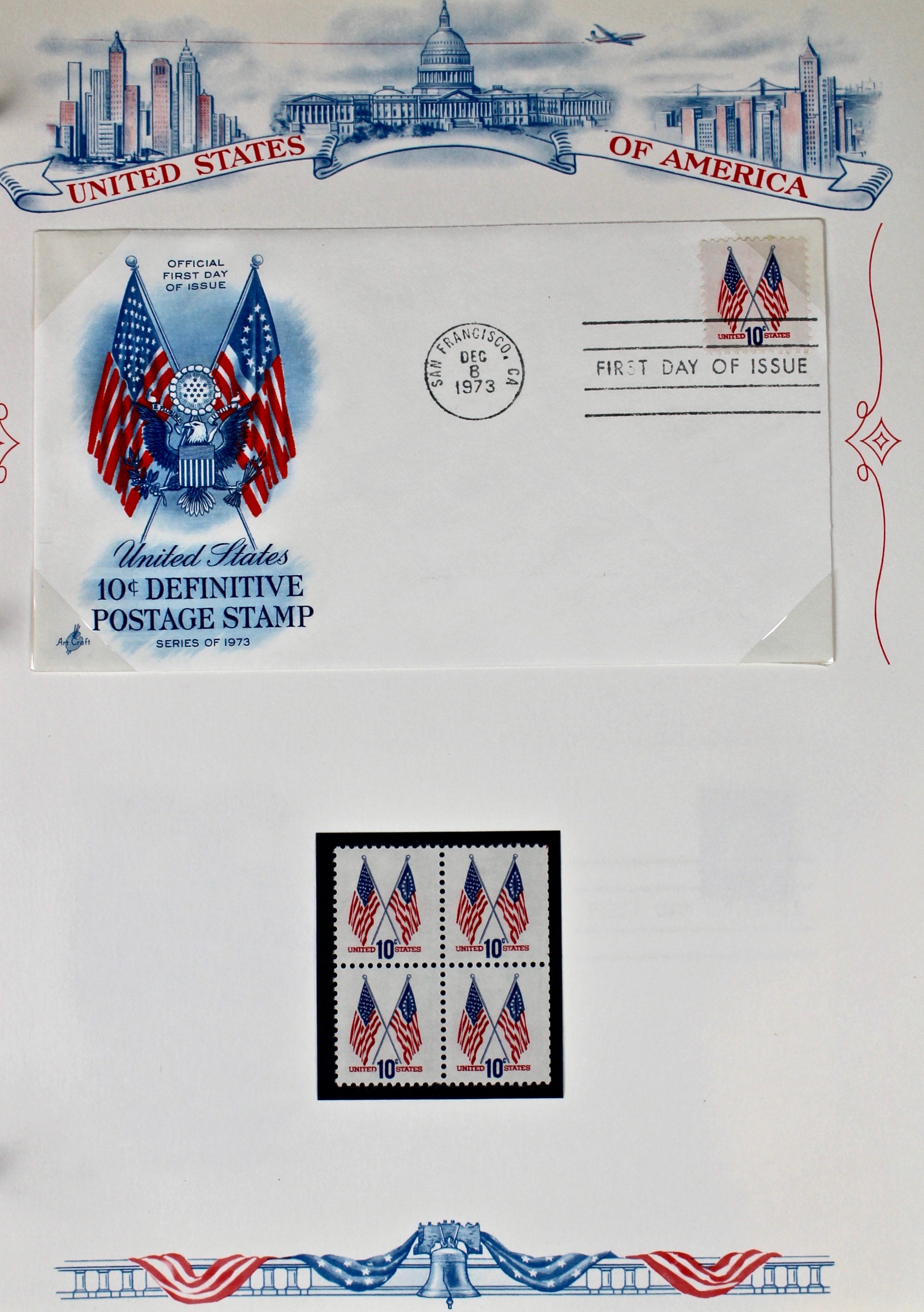 Three Albums of U.S. Postage Stamps and First Day Covers
