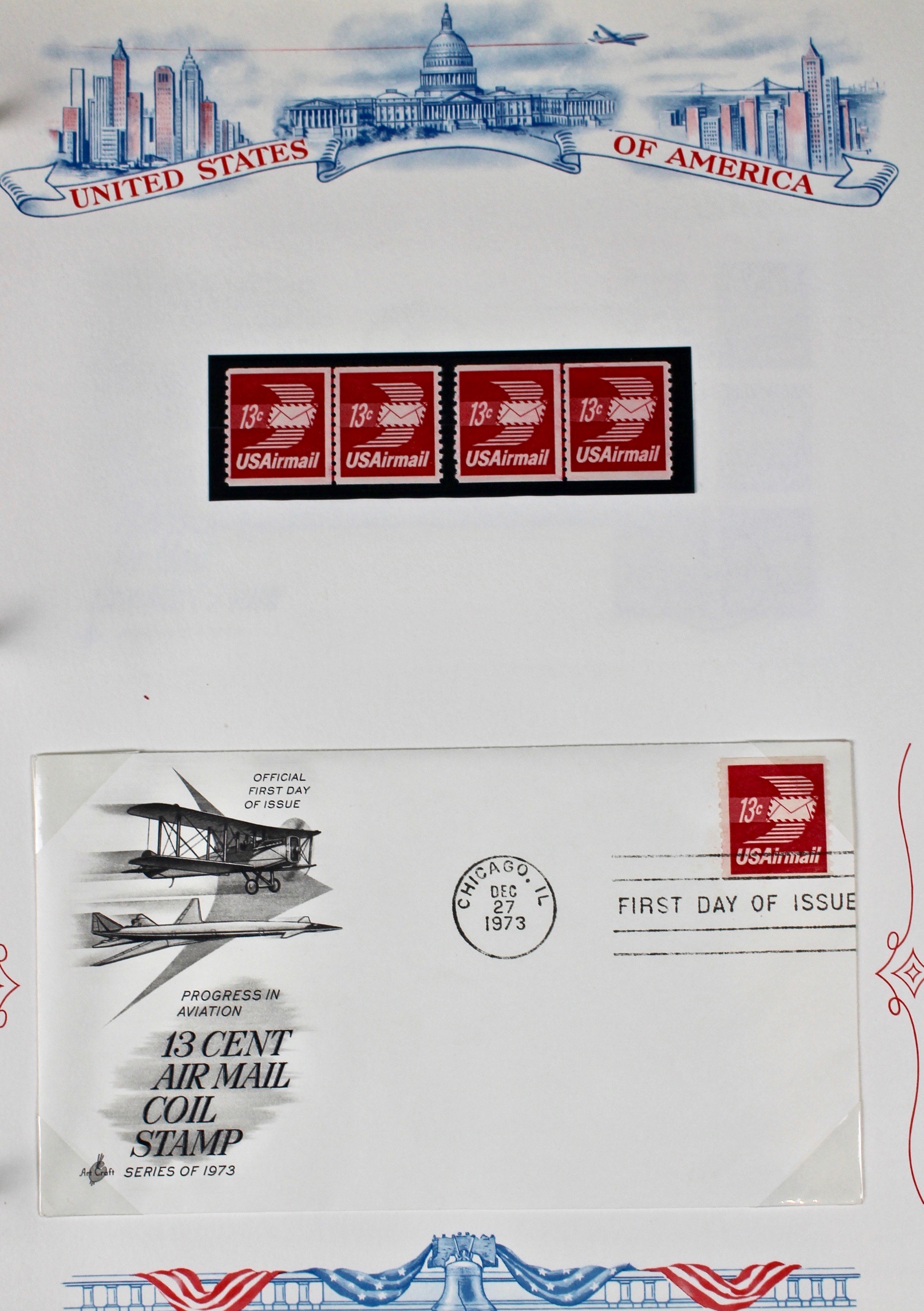 Three Albums of U.S. Postage Stamps and First Day Covers
