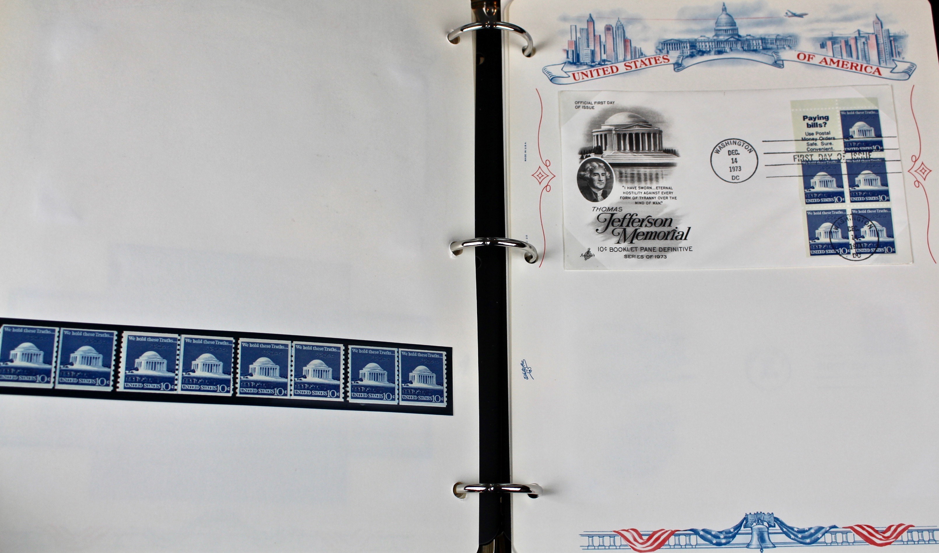 Three Albums of U.S. Postage Stamps and First Day Covers