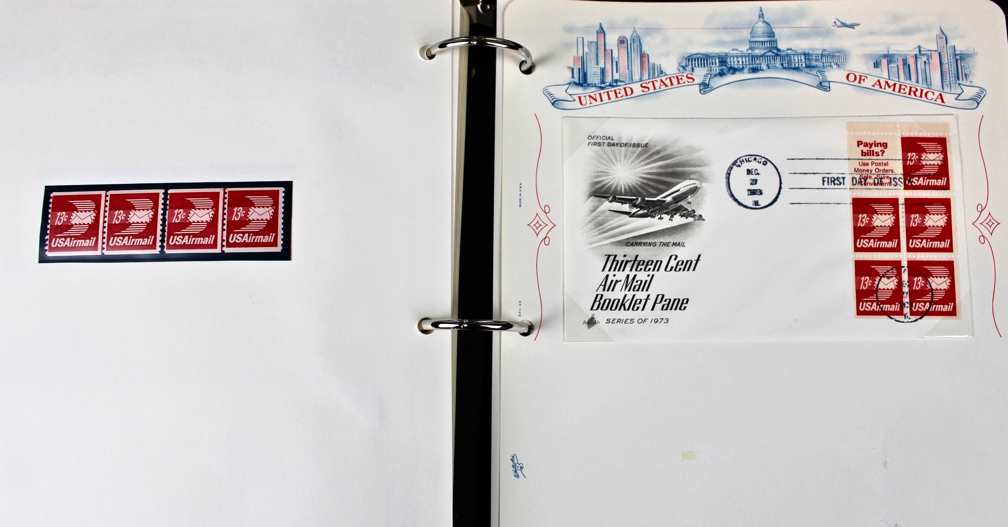 Three Albums of U.S. Postage Stamps and First Day Covers