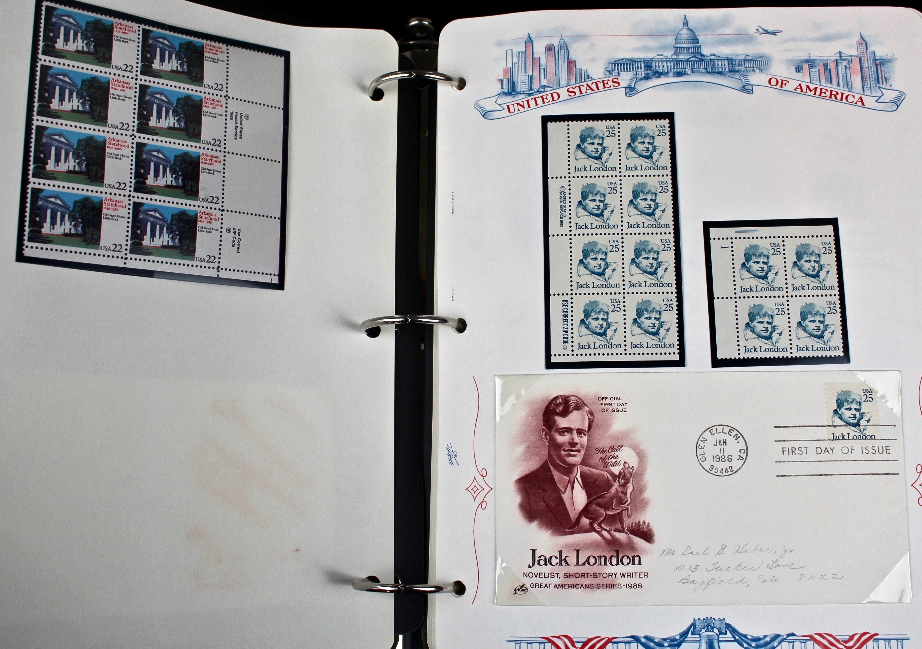 Three Albums of U.S. Postage Stamps and First Day Covers