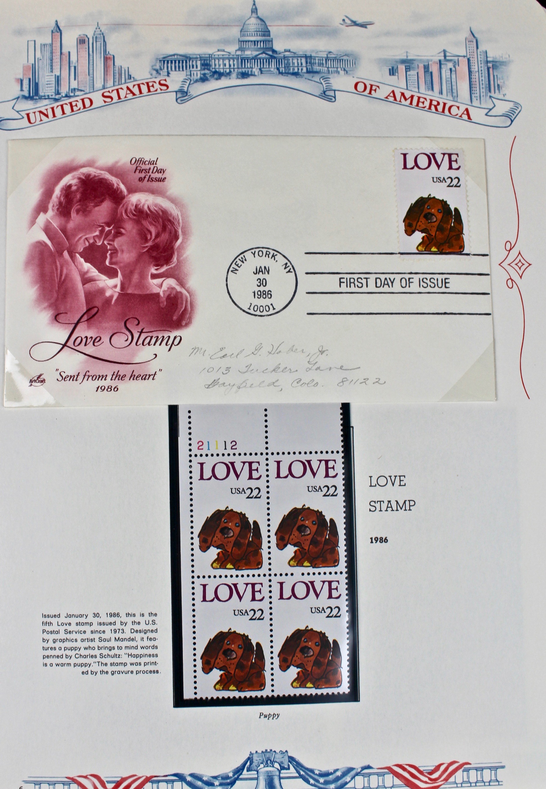 Three Albums of U.S. Postage Stamps and First Day Covers