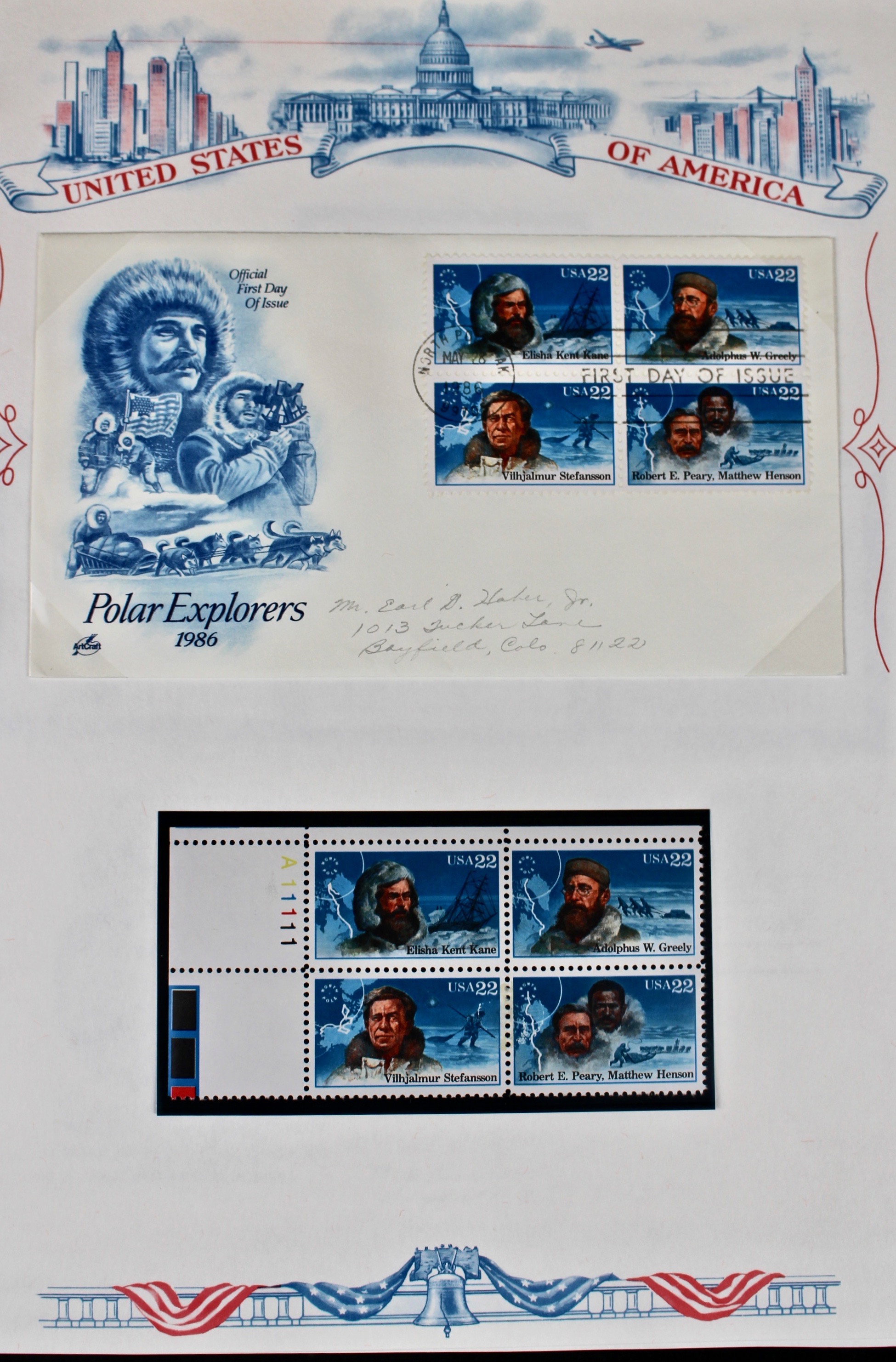 Three Albums of U.S. Postage Stamps and First Day Covers
