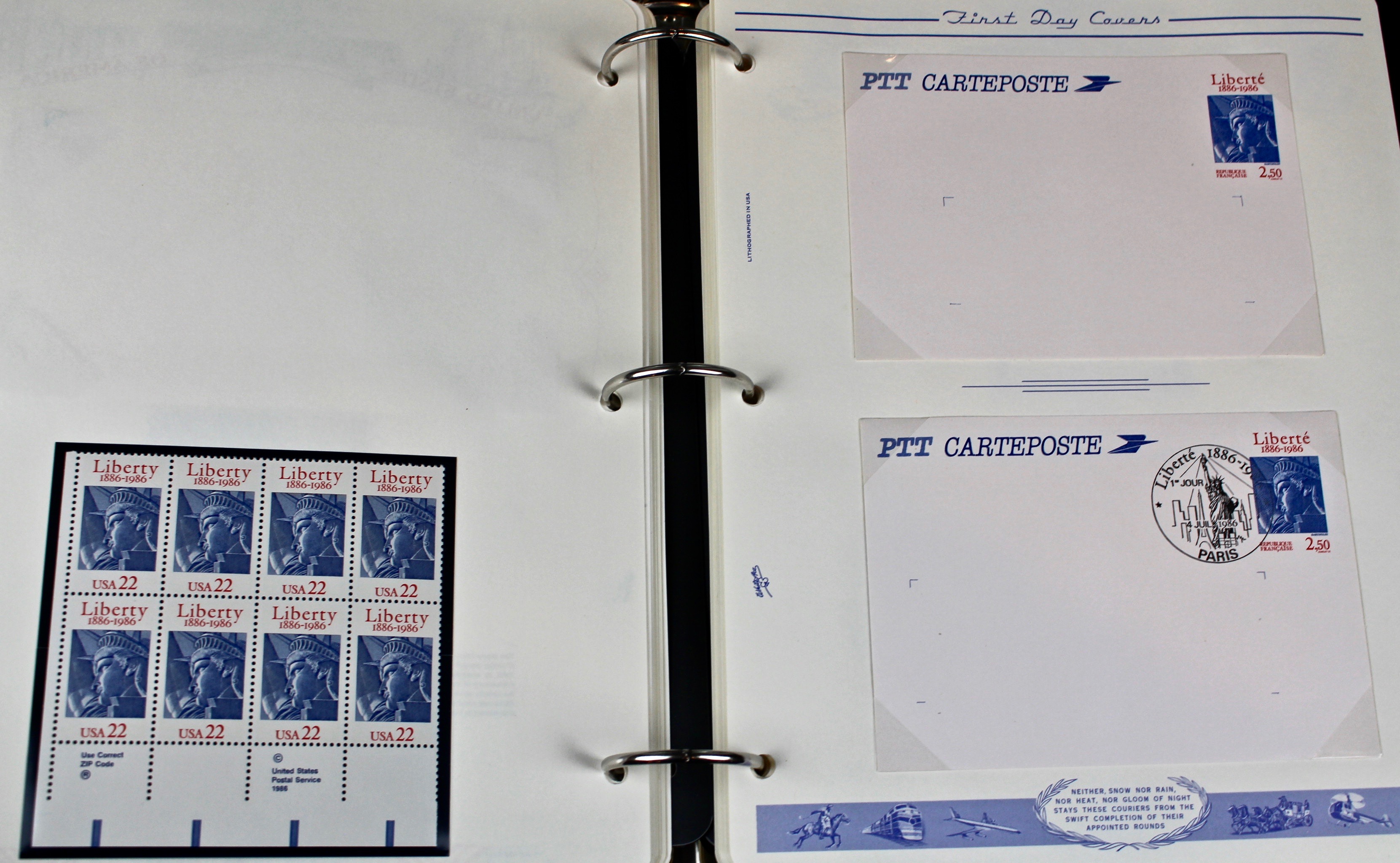 Three Albums of U.S. Postage Stamps and First Day Covers