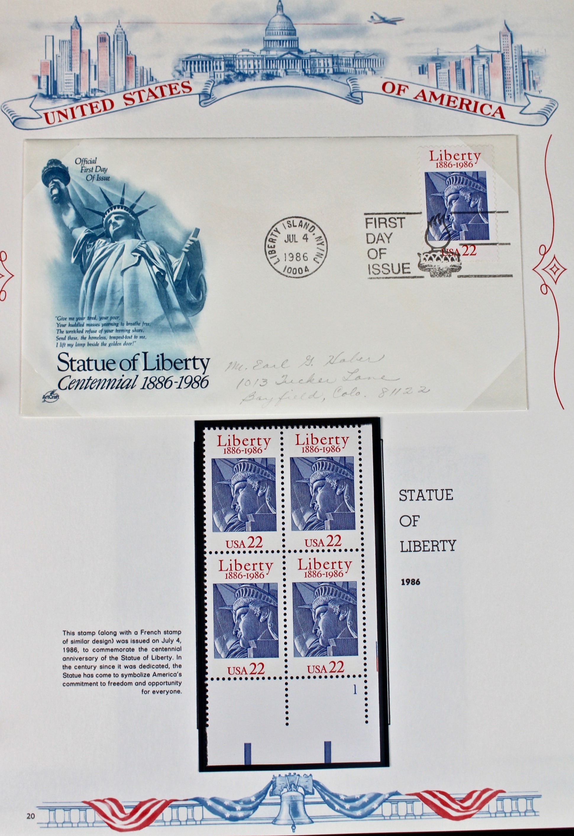 Three Albums of U.S. Postage Stamps and First Day Covers