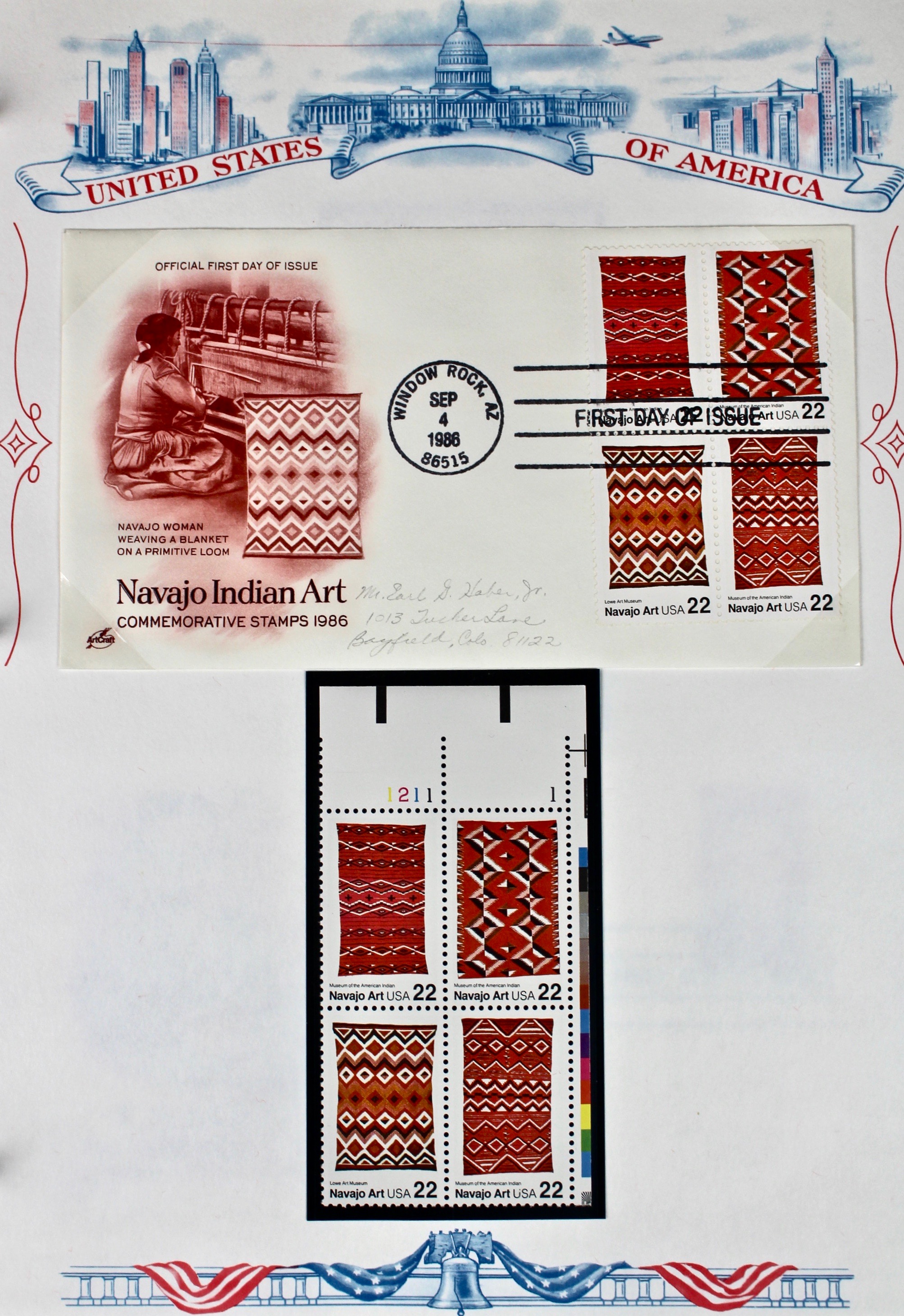 Three Albums of U.S. Postage Stamps and First Day Covers