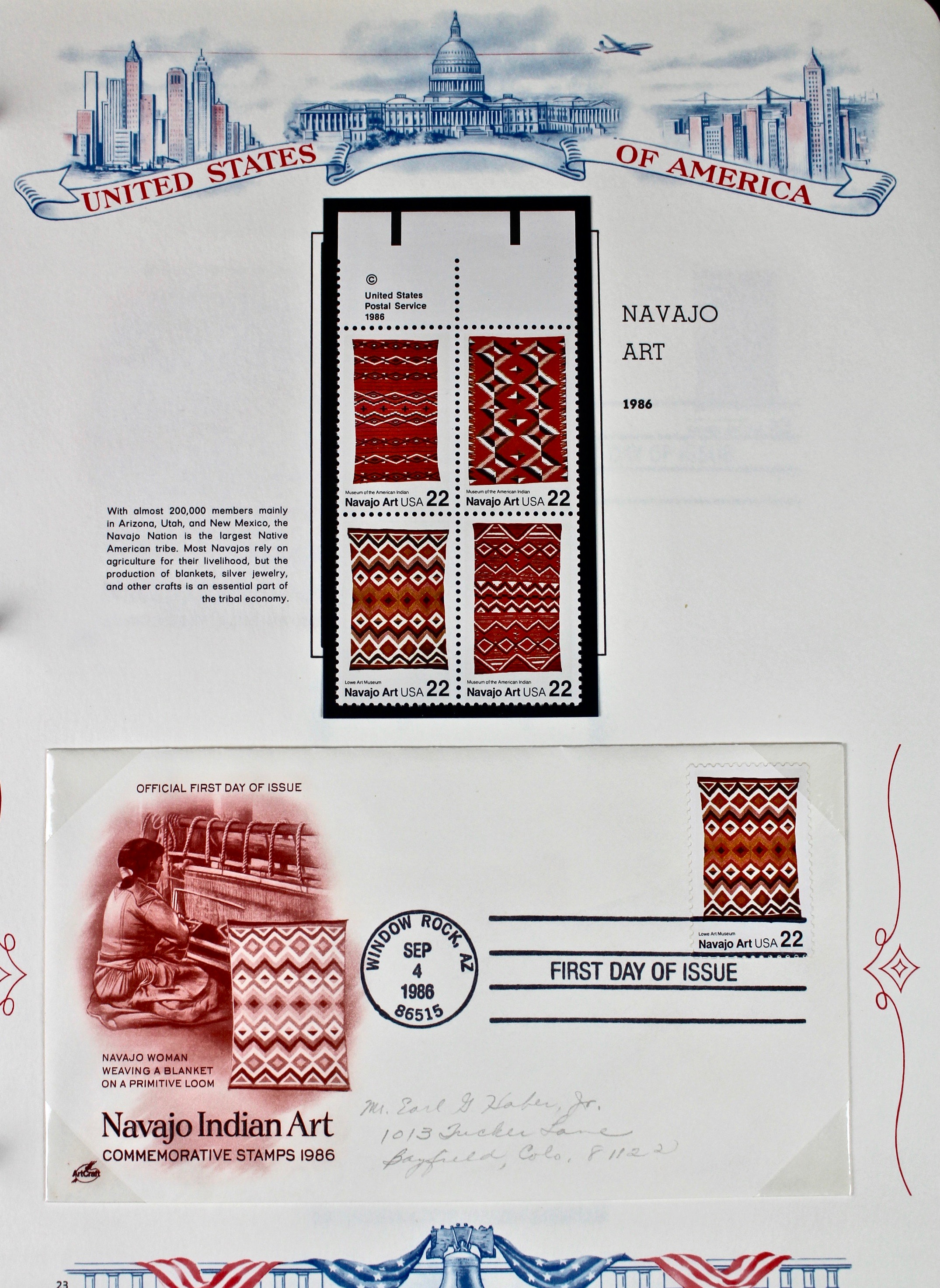 Three Albums of U.S. Postage Stamps and First Day Covers