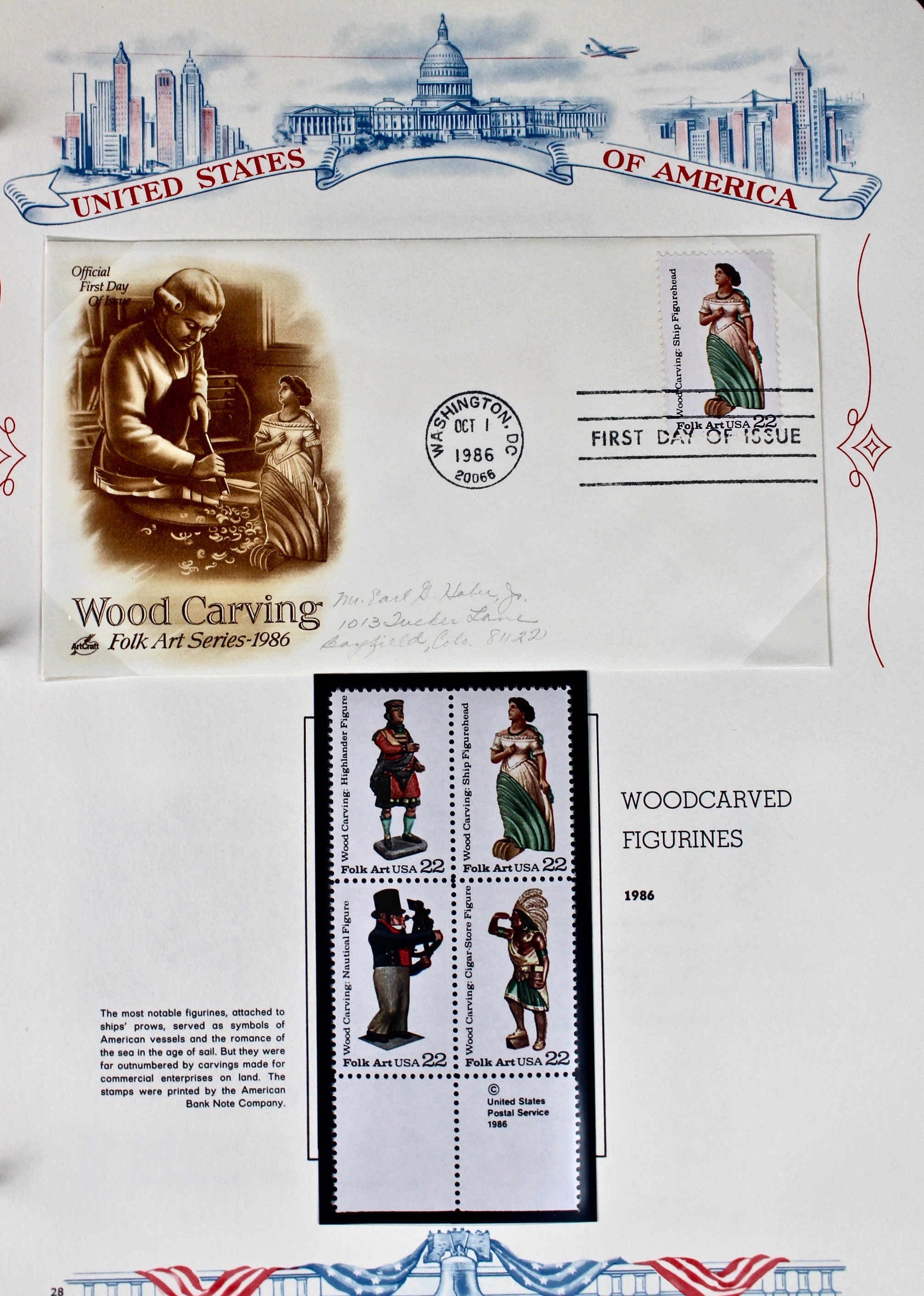 Three Albums of U.S. Postage Stamps and First Day Covers