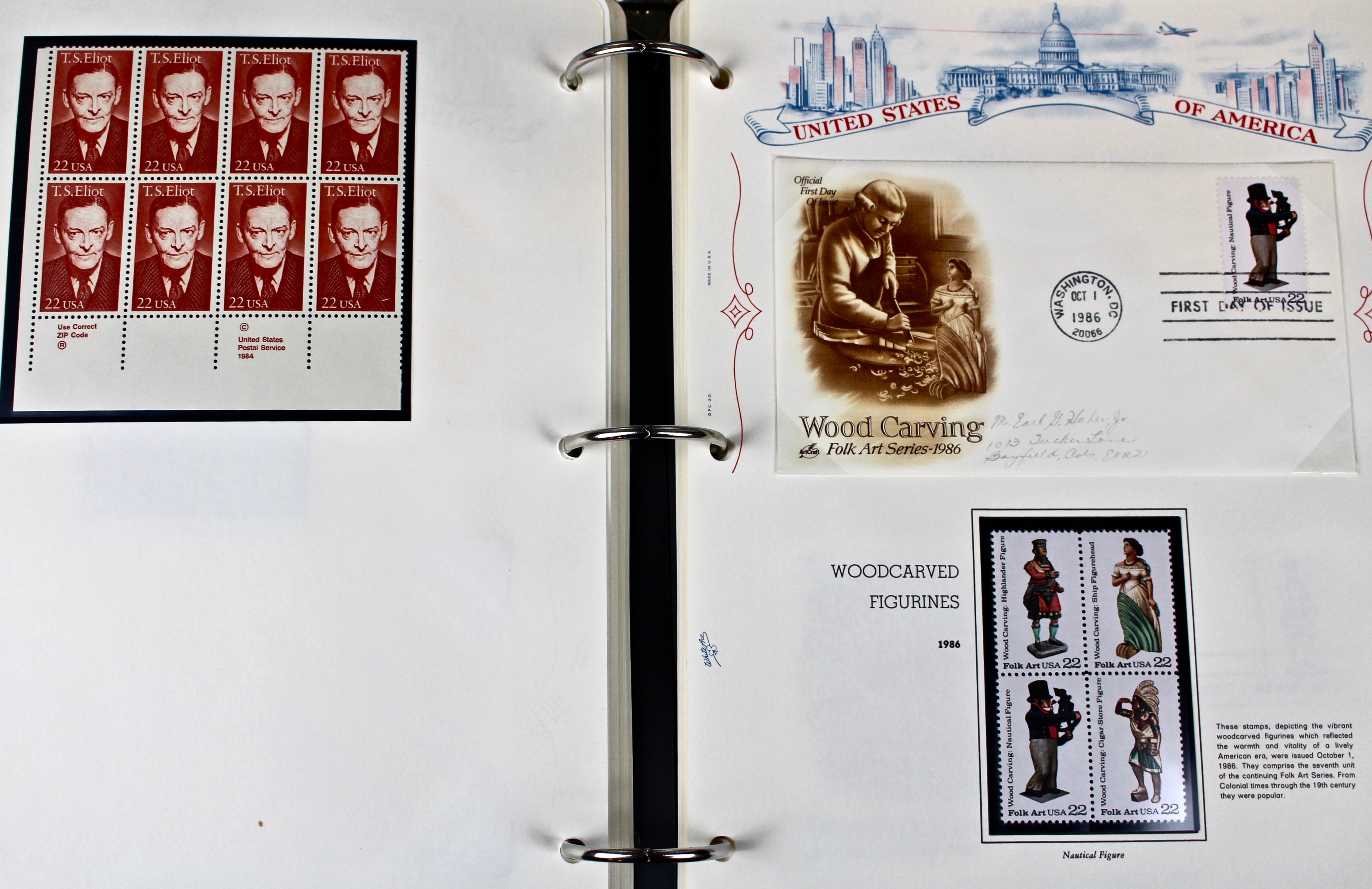 Three Albums of U.S. Postage Stamps and First Day Covers