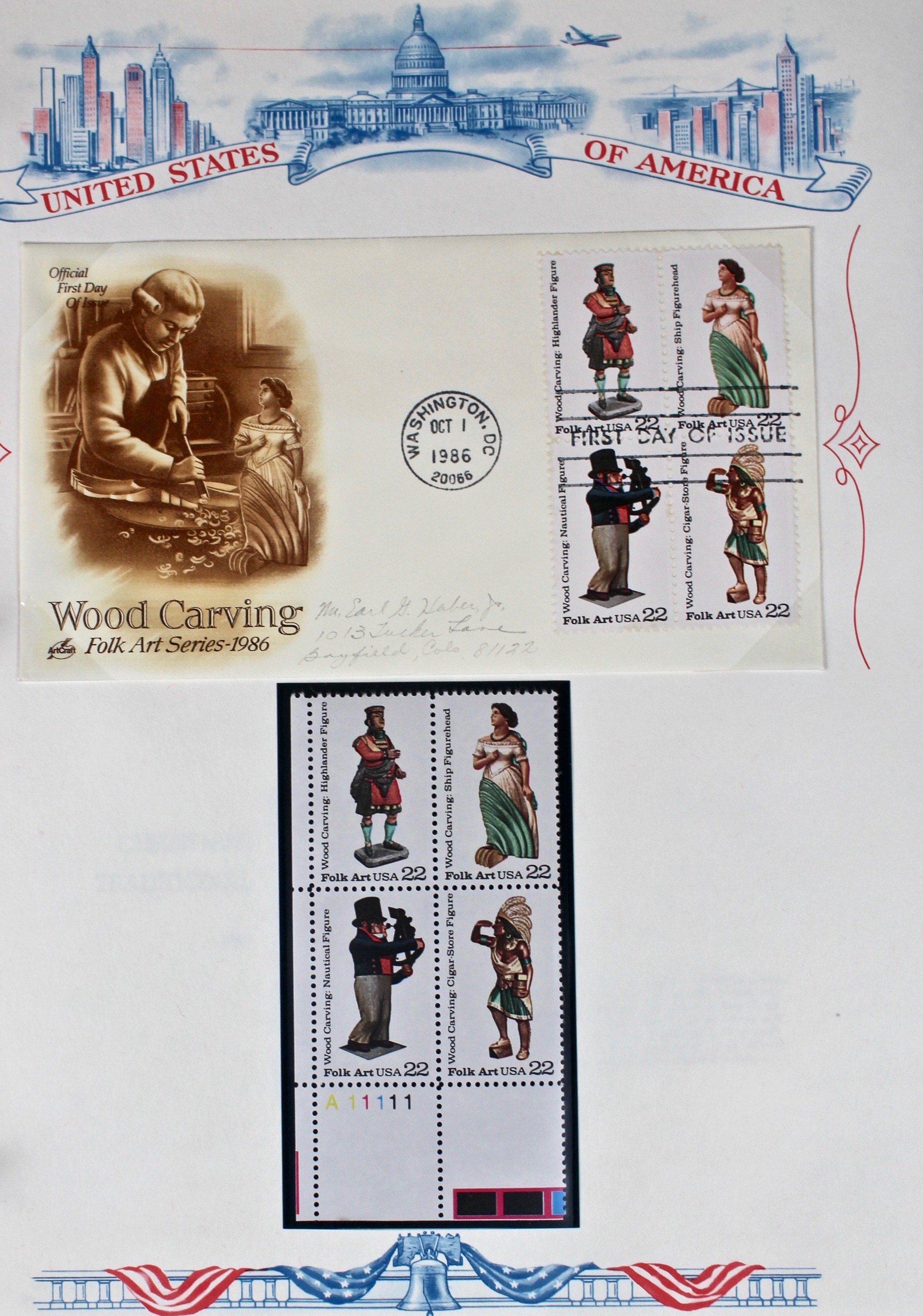 Three Albums of U.S. Postage Stamps and First Day Covers