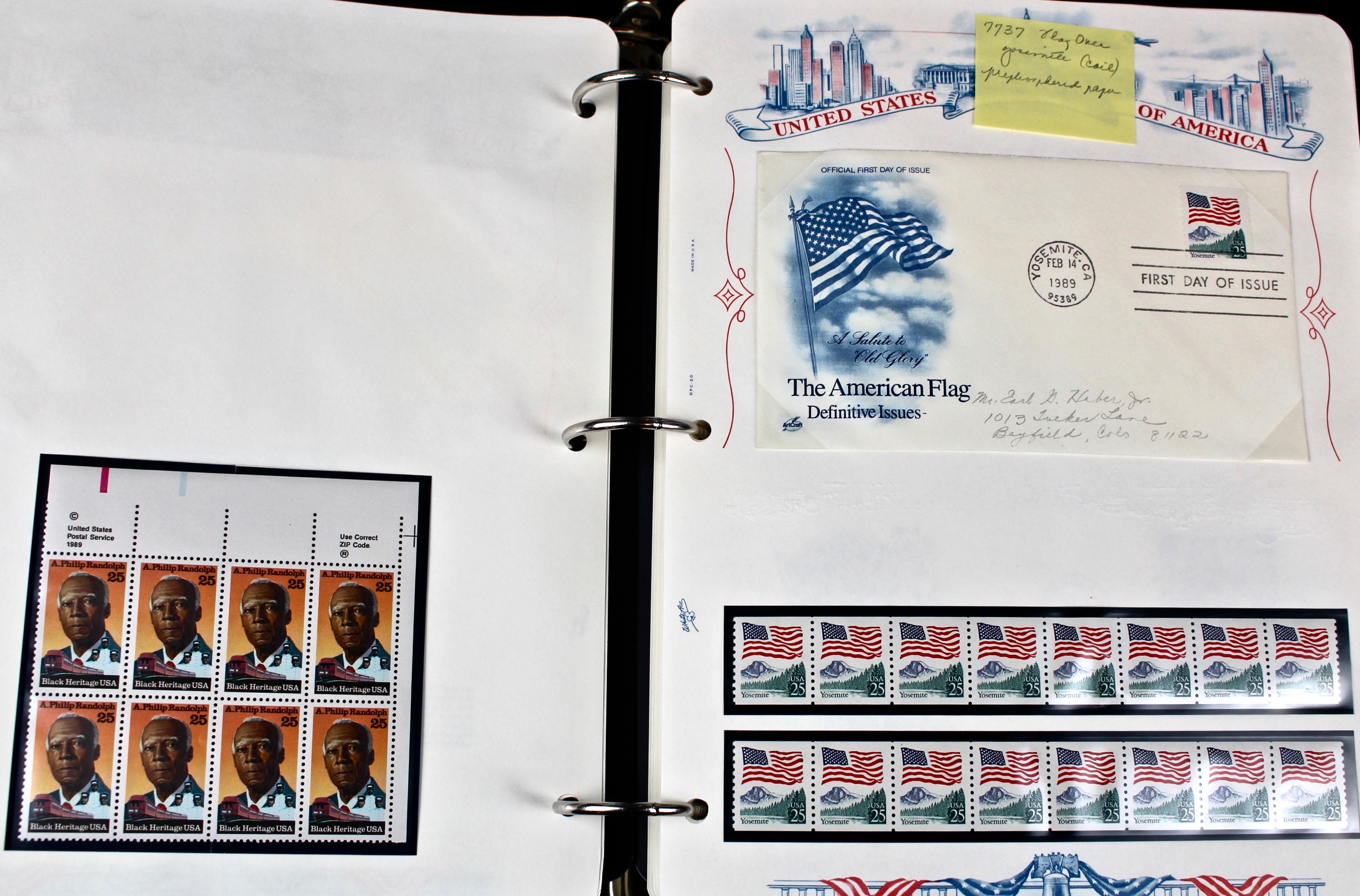 Three Albums of U.S. Postage Stamps and First Day Covers