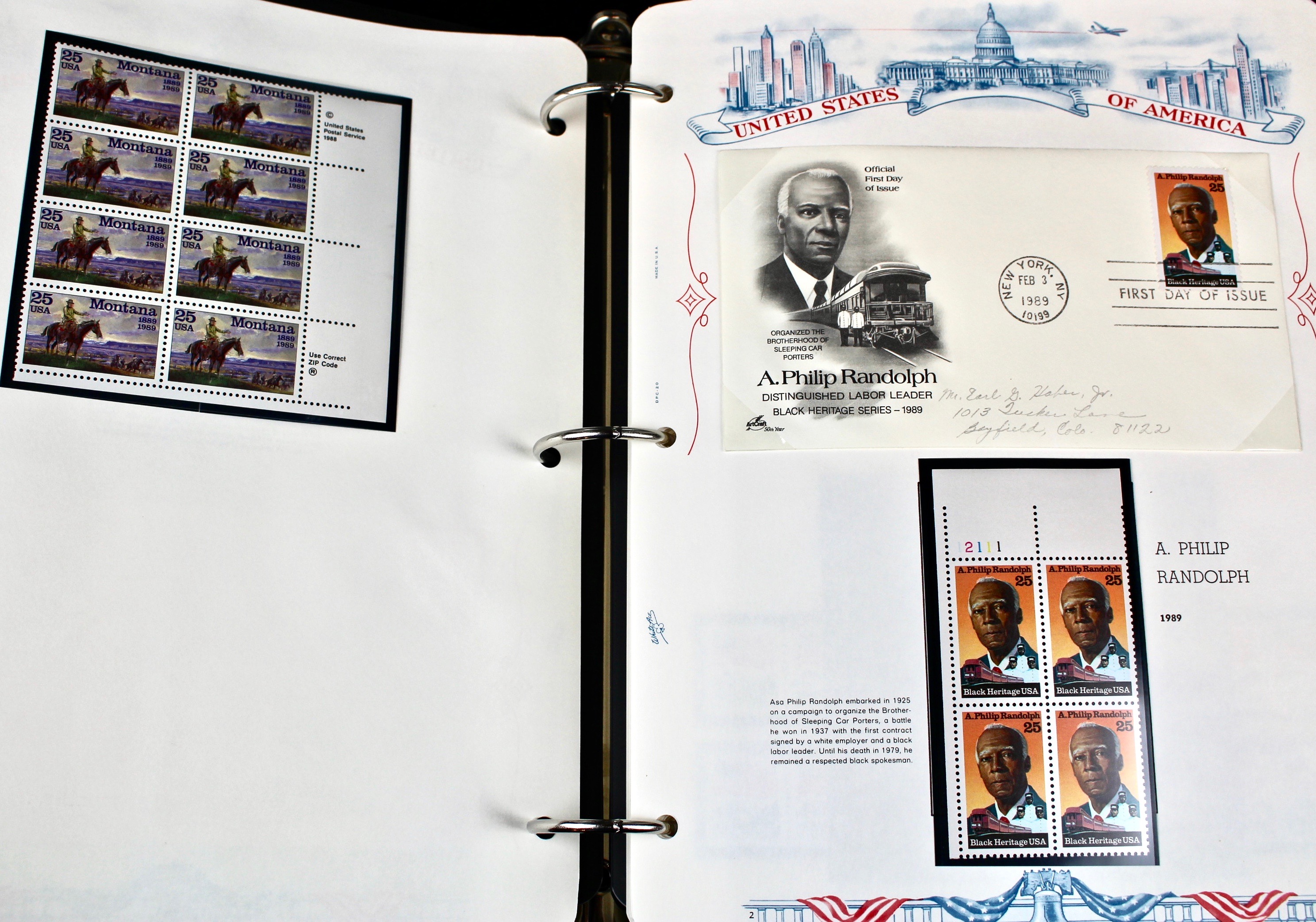 Three Albums of U.S. Postage Stamps and First Day Covers