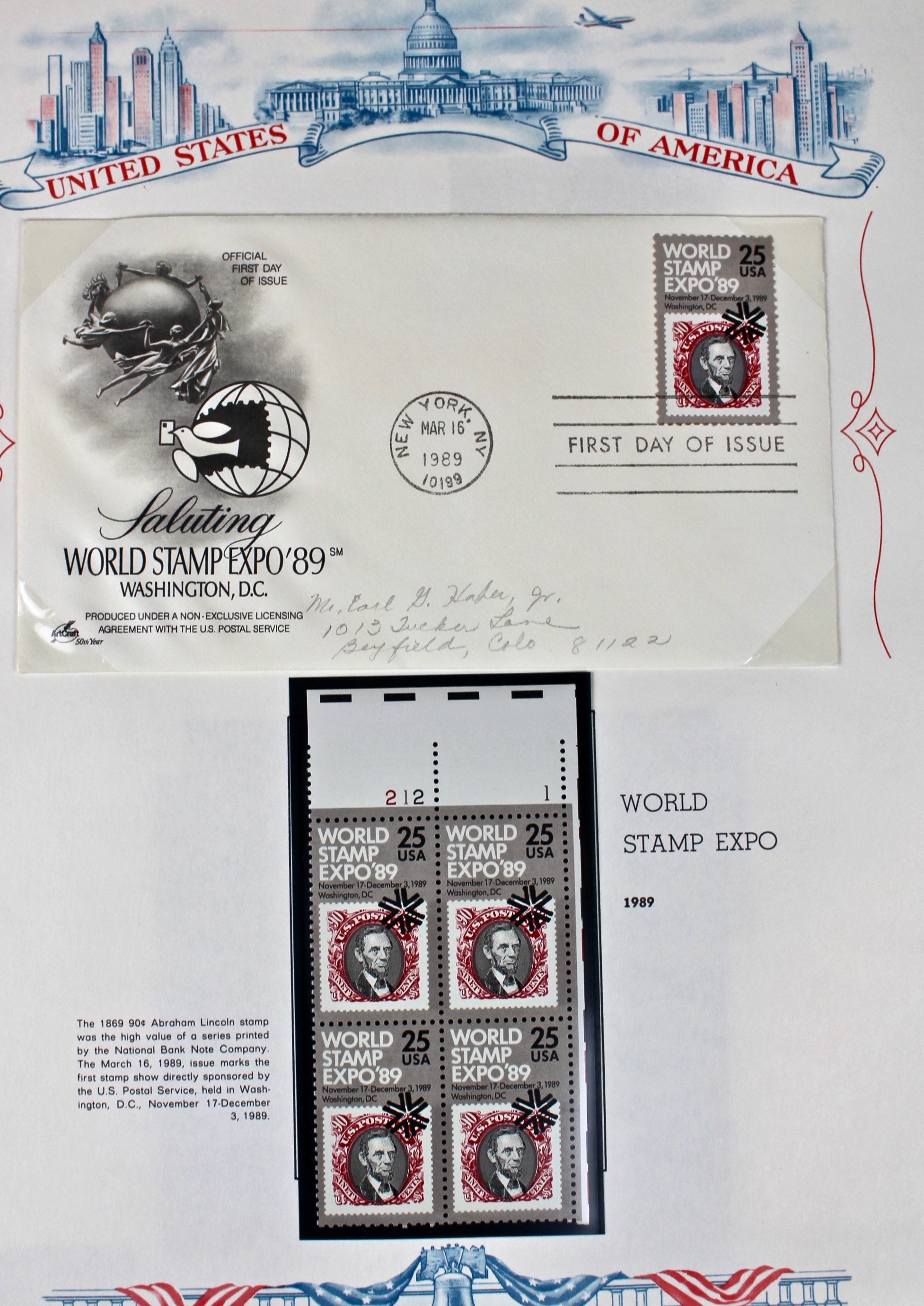 Three Albums of U.S. Postage Stamps and First Day Covers