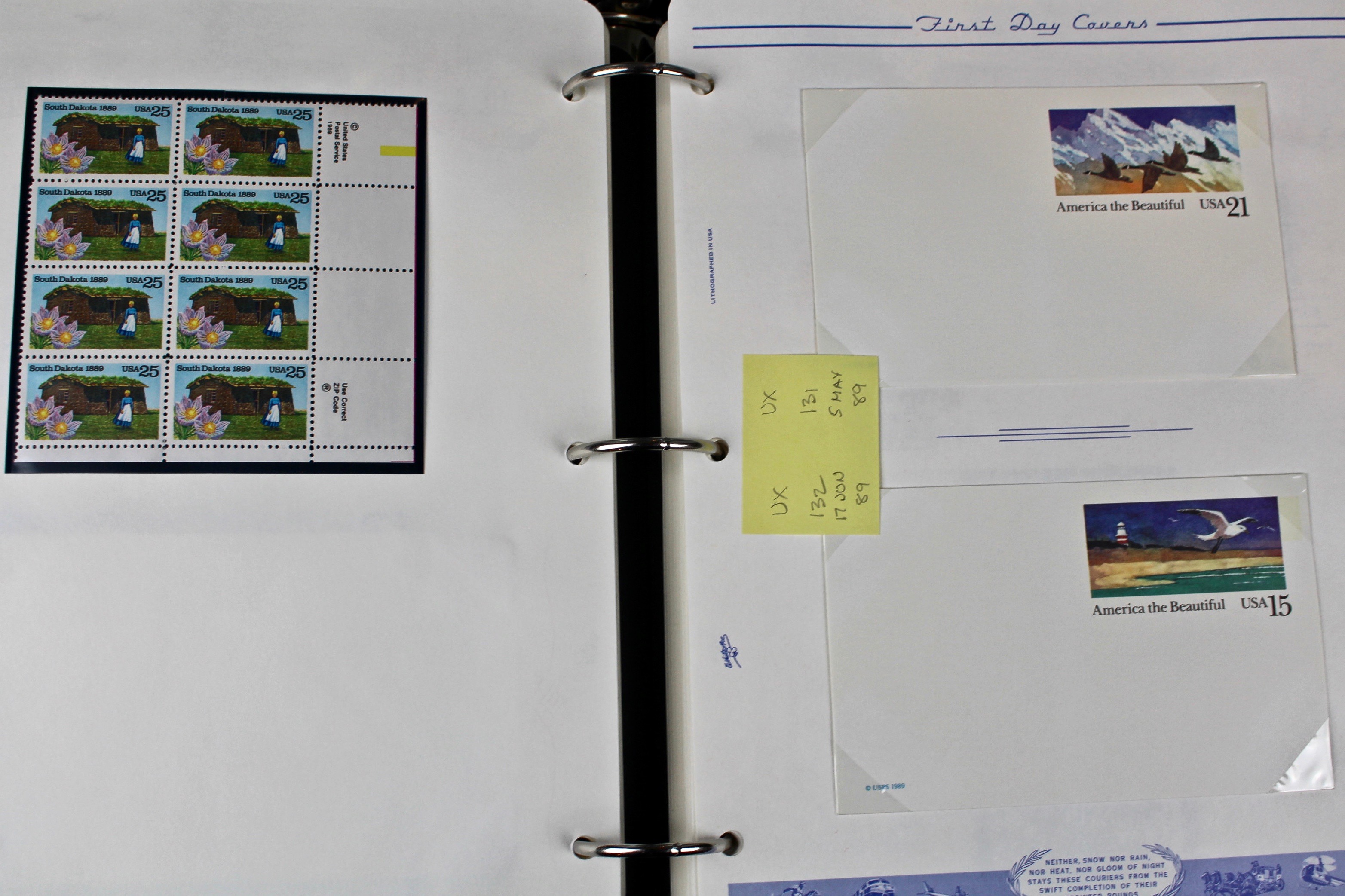 Three Albums of U.S. Postage Stamps and First Day Covers