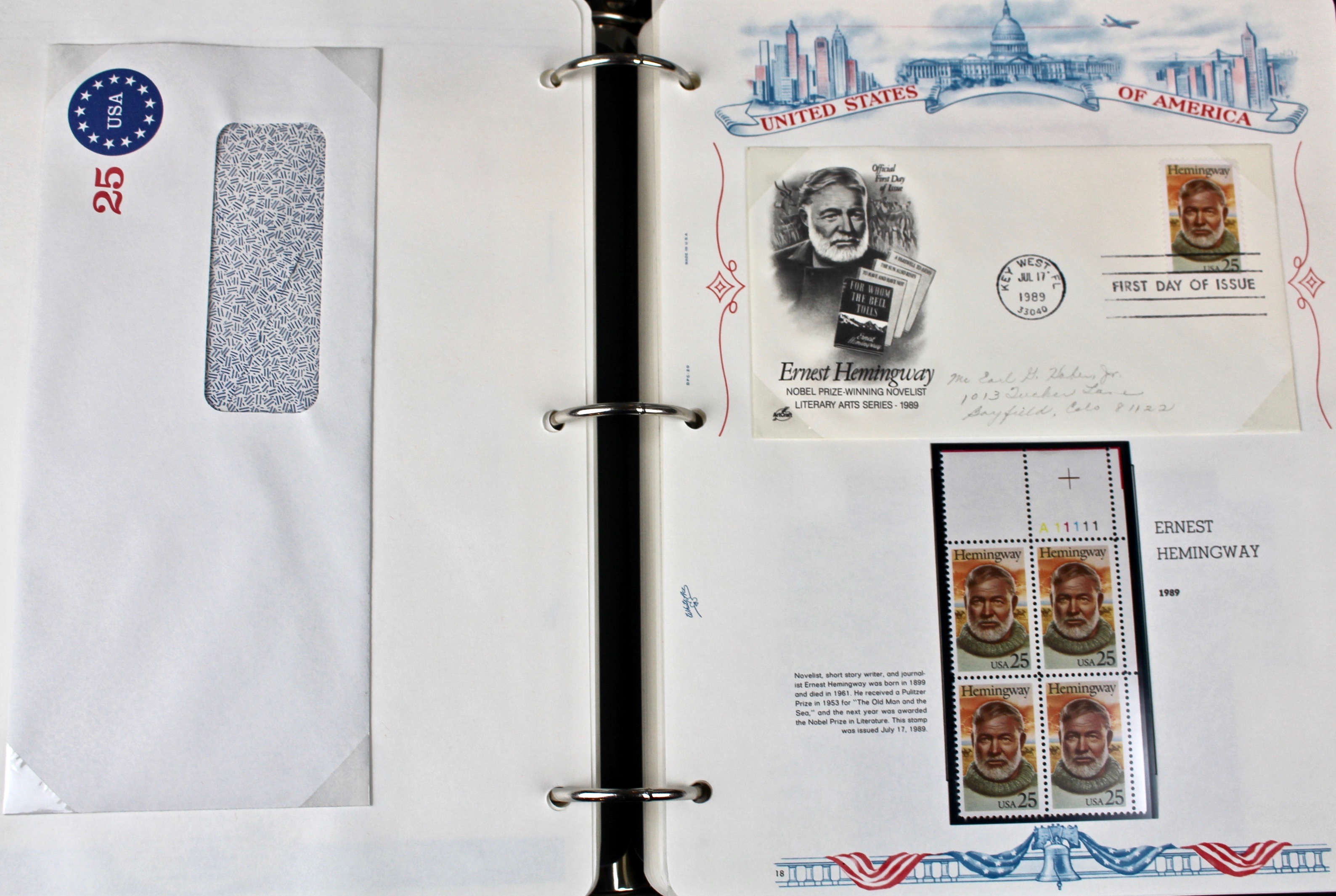 Three Albums of U.S. Postage Stamps and First Day Covers